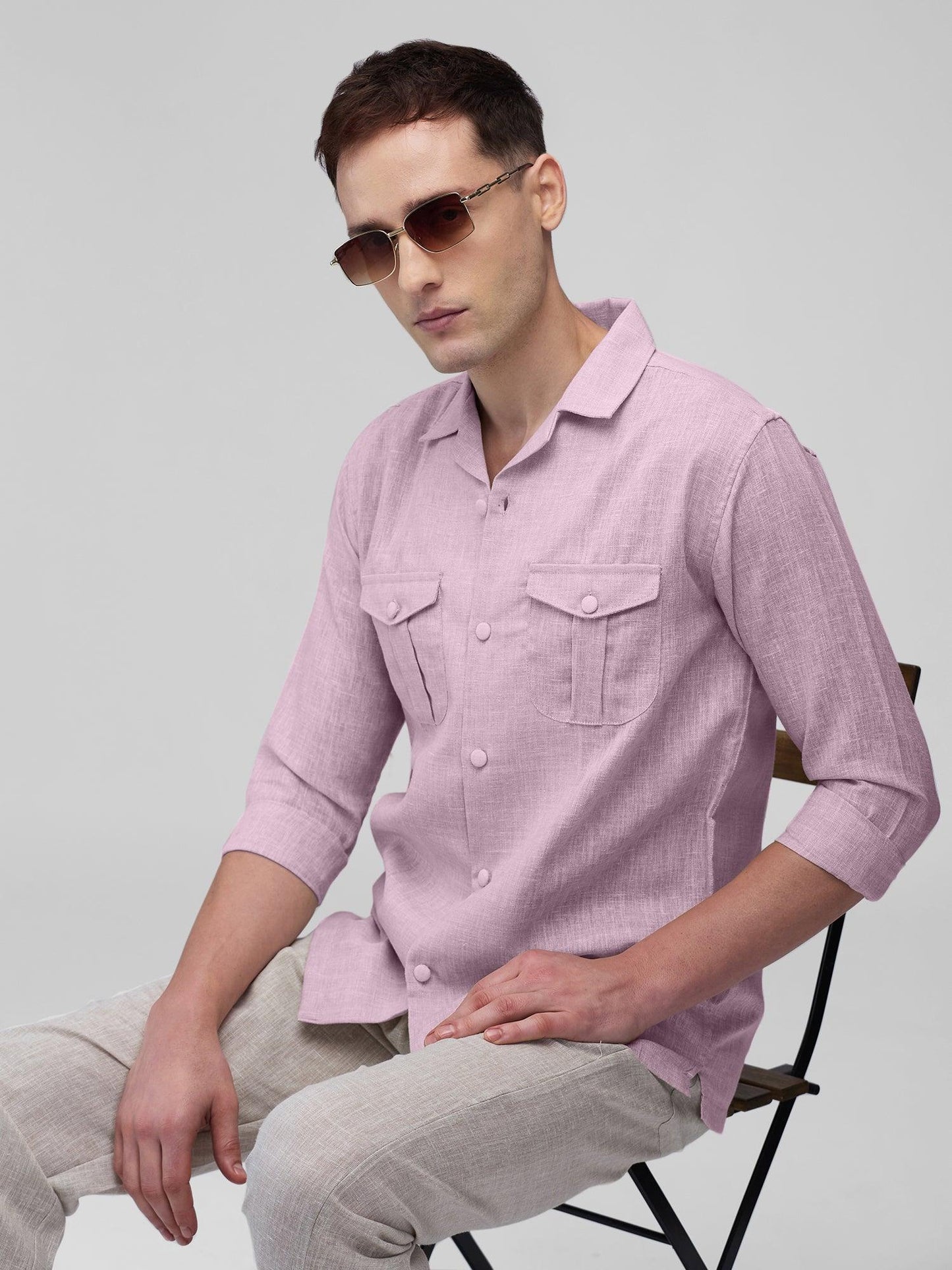 Airavat Safari | Lavender 100% Pure Linen - Bhrata