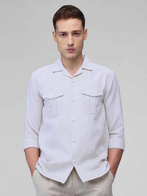 Airavat Safari | White 100% Pure Linen - Bhrata