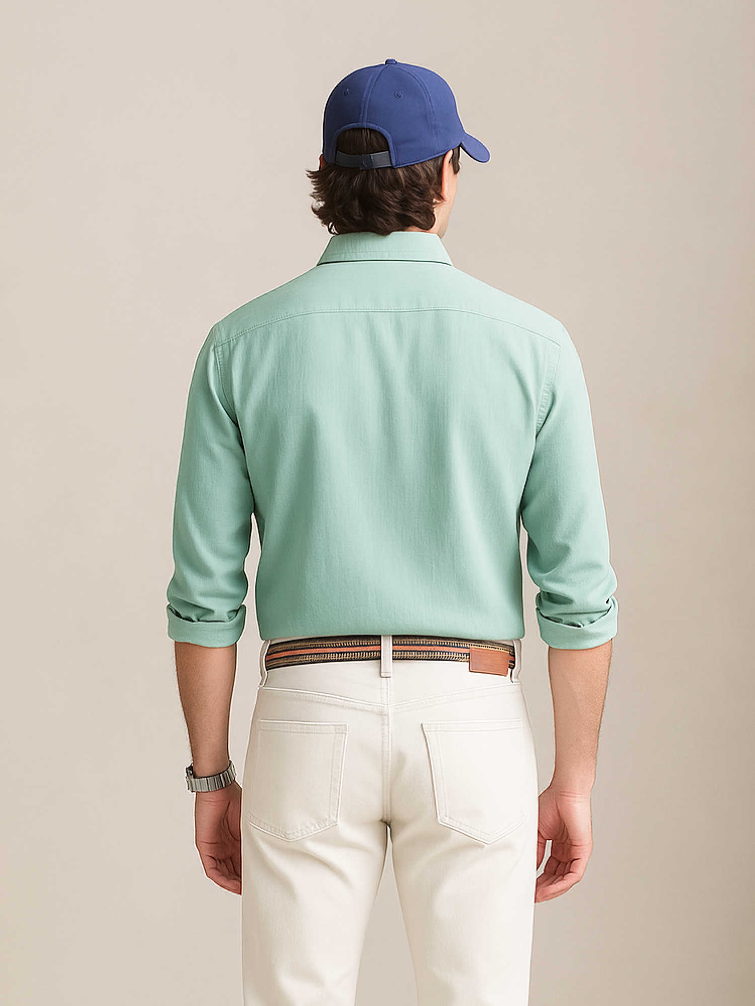 Aqua Mint 100% Pure Linen Shirt