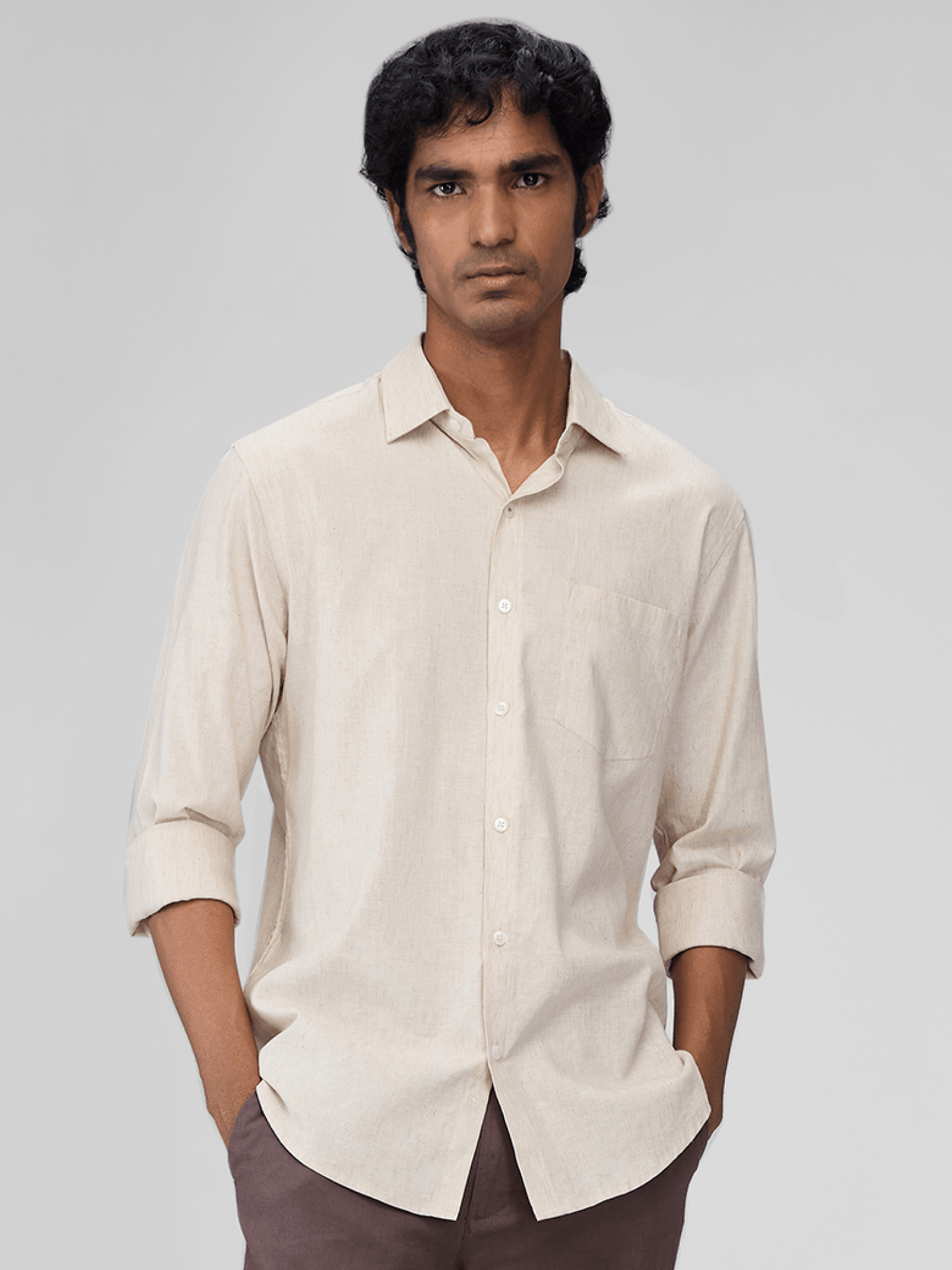 Beige 100% Pure Linen Classic - Bhrata