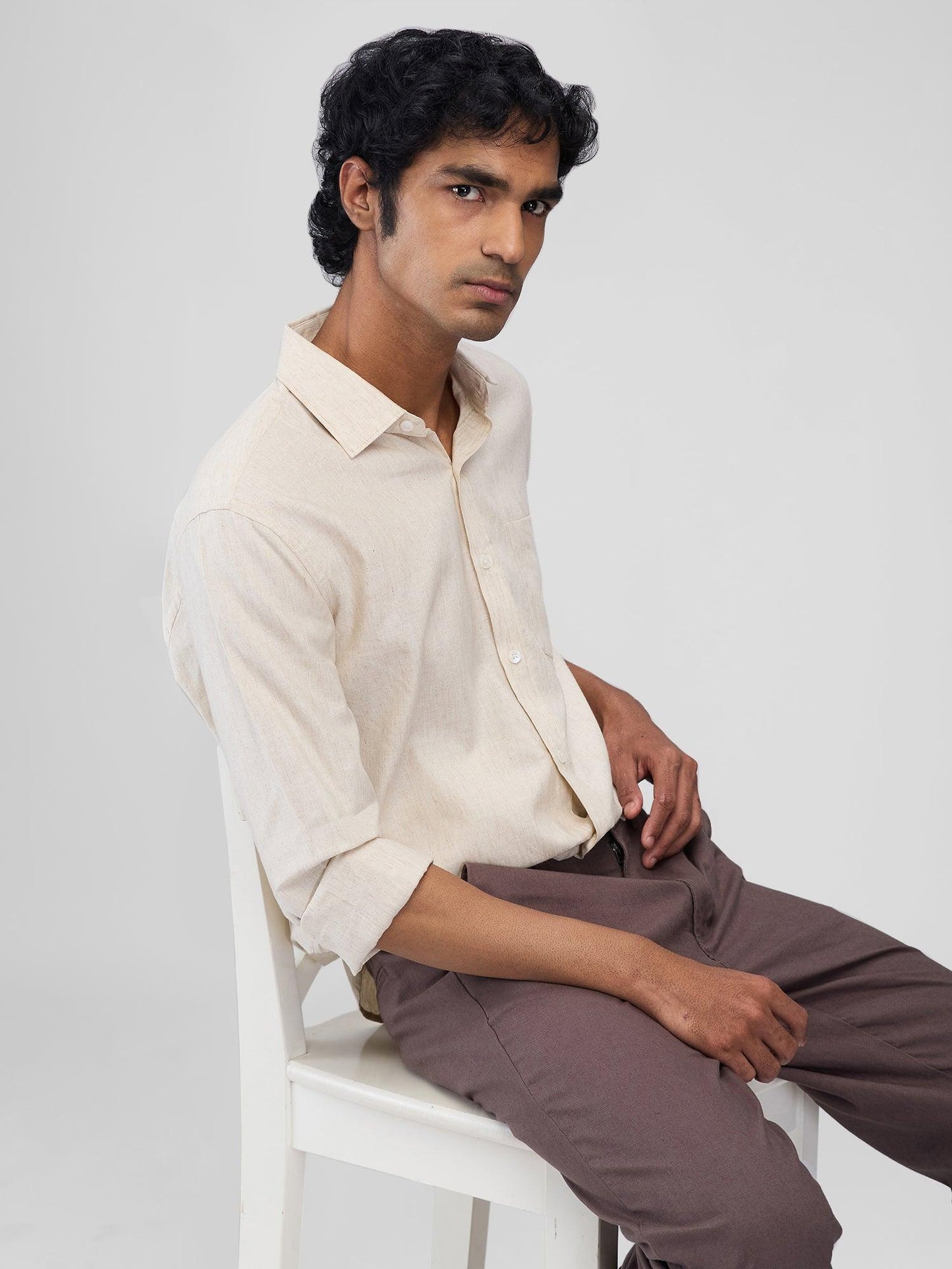 Beige 100% Pure Linen Classic - Bhrata