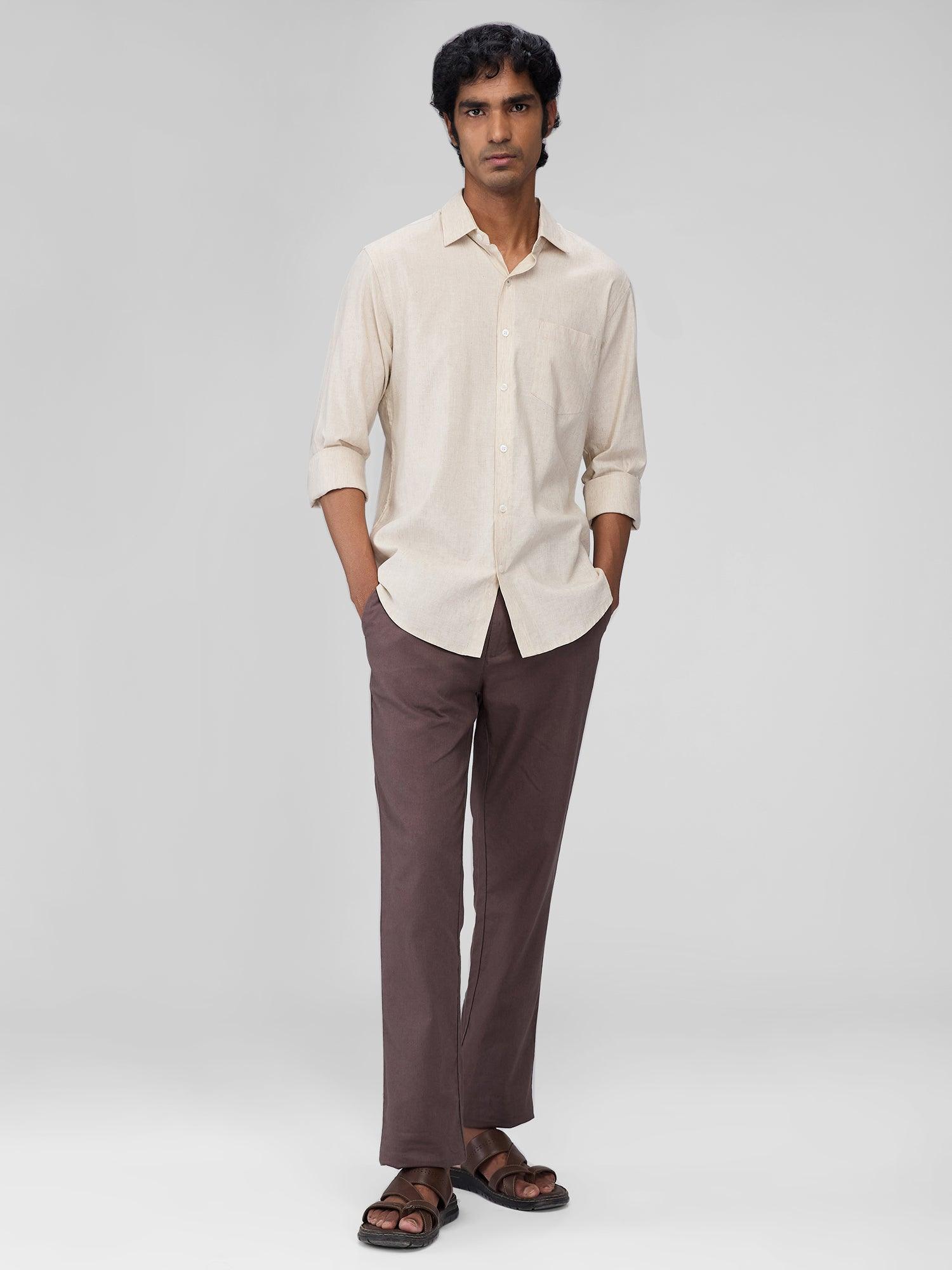 Beige 100% Pure Linen Classic - Bhrata