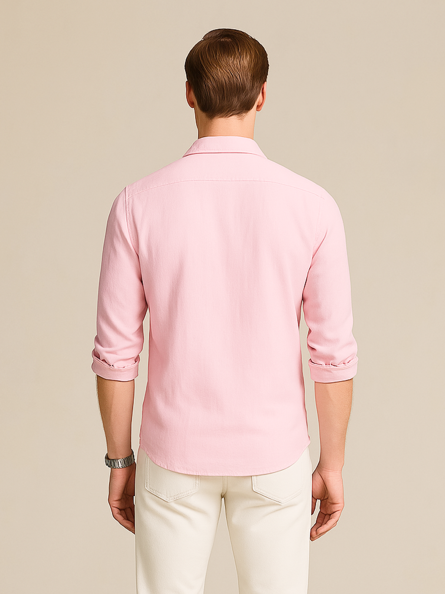 Blush Pink 100% Pure Linen Shirt
