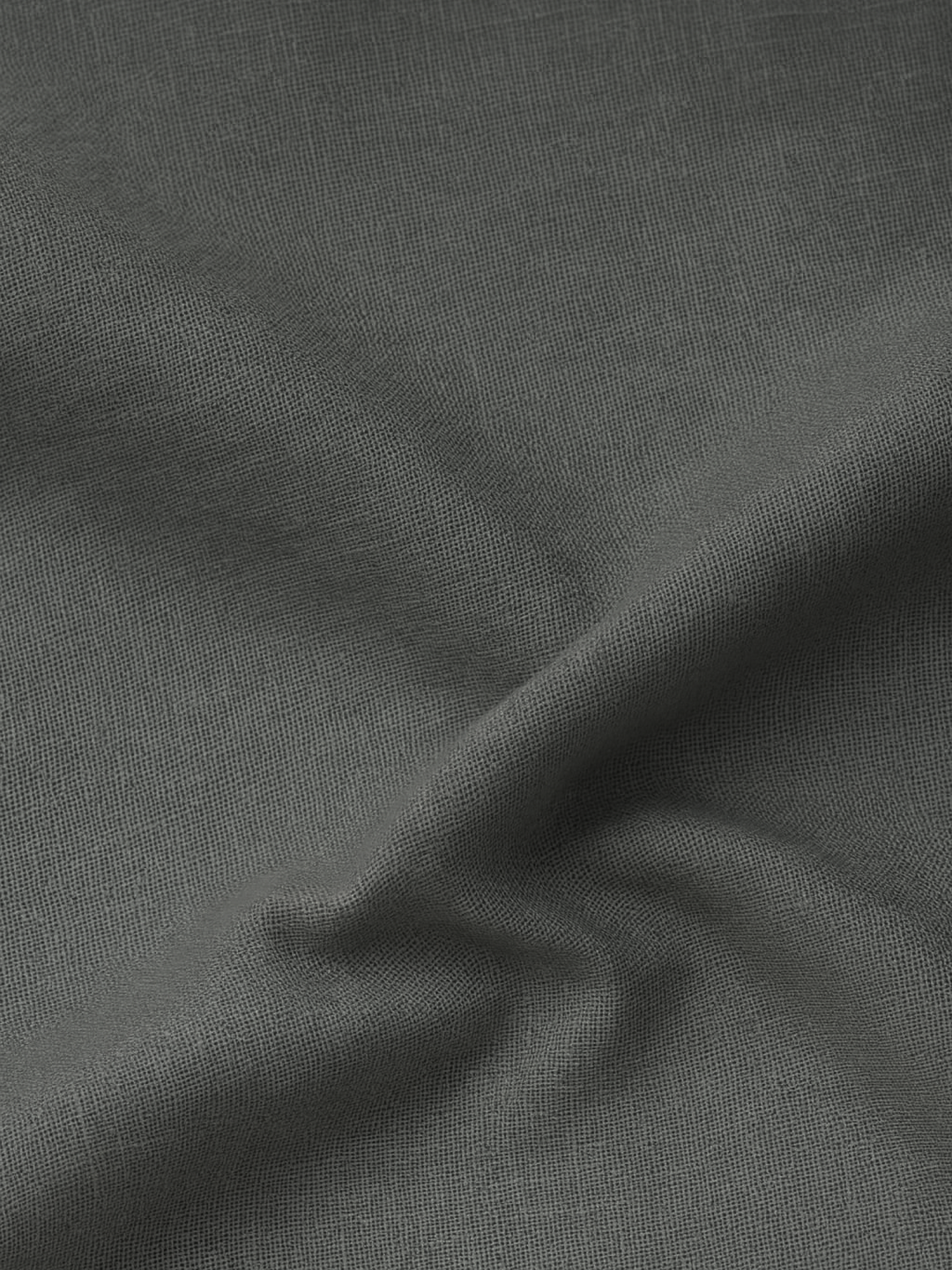 Charcoal Gray 100% Pure Linen Shirt