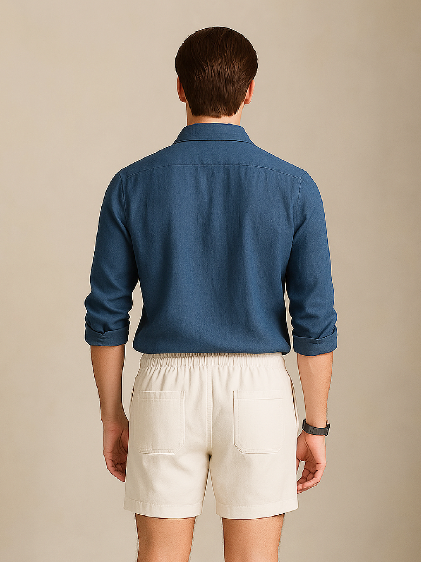 Dusty Blue 100% Pure Linen Shirt