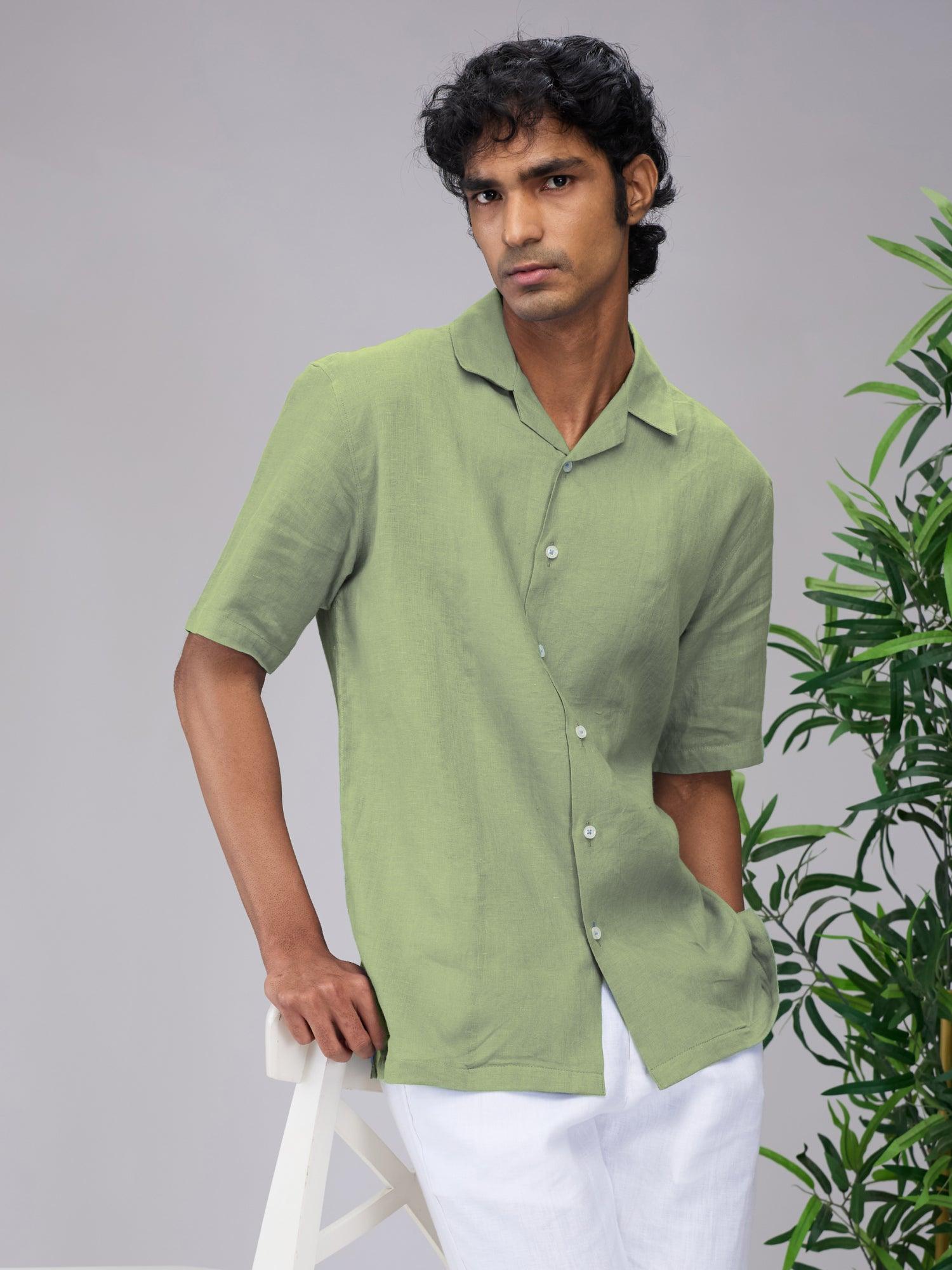 Evergreen 100% Pure Linen Cuban - Bhrata