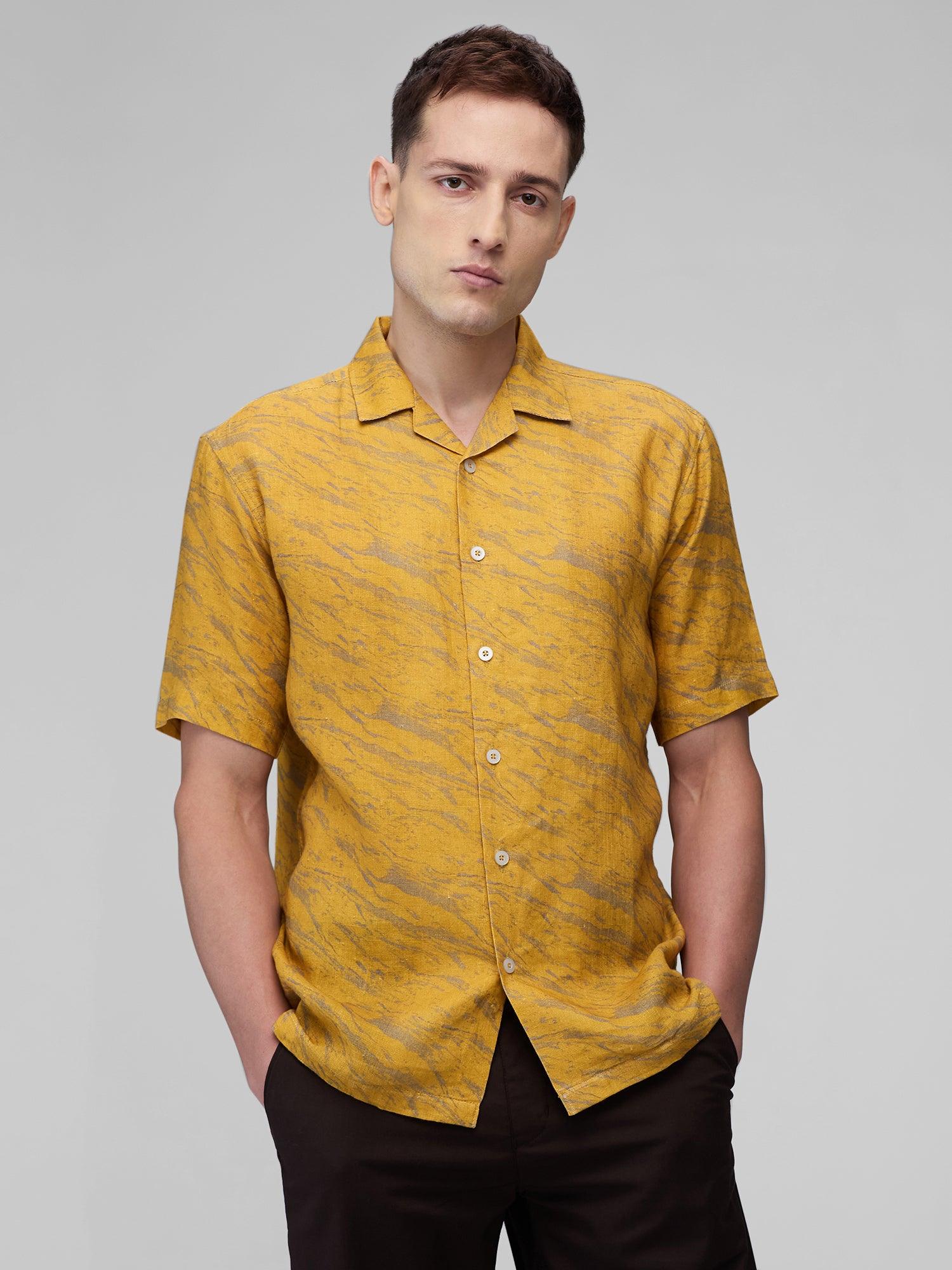 Golden Mirage 100% Pure Linen Cuban - Bhrata