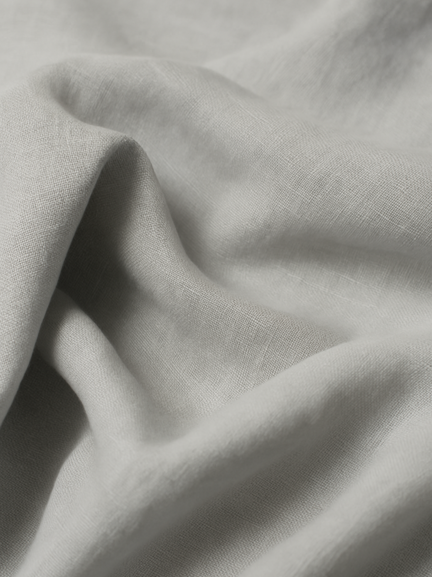 Light Gray 100% Pure Linen Shirt