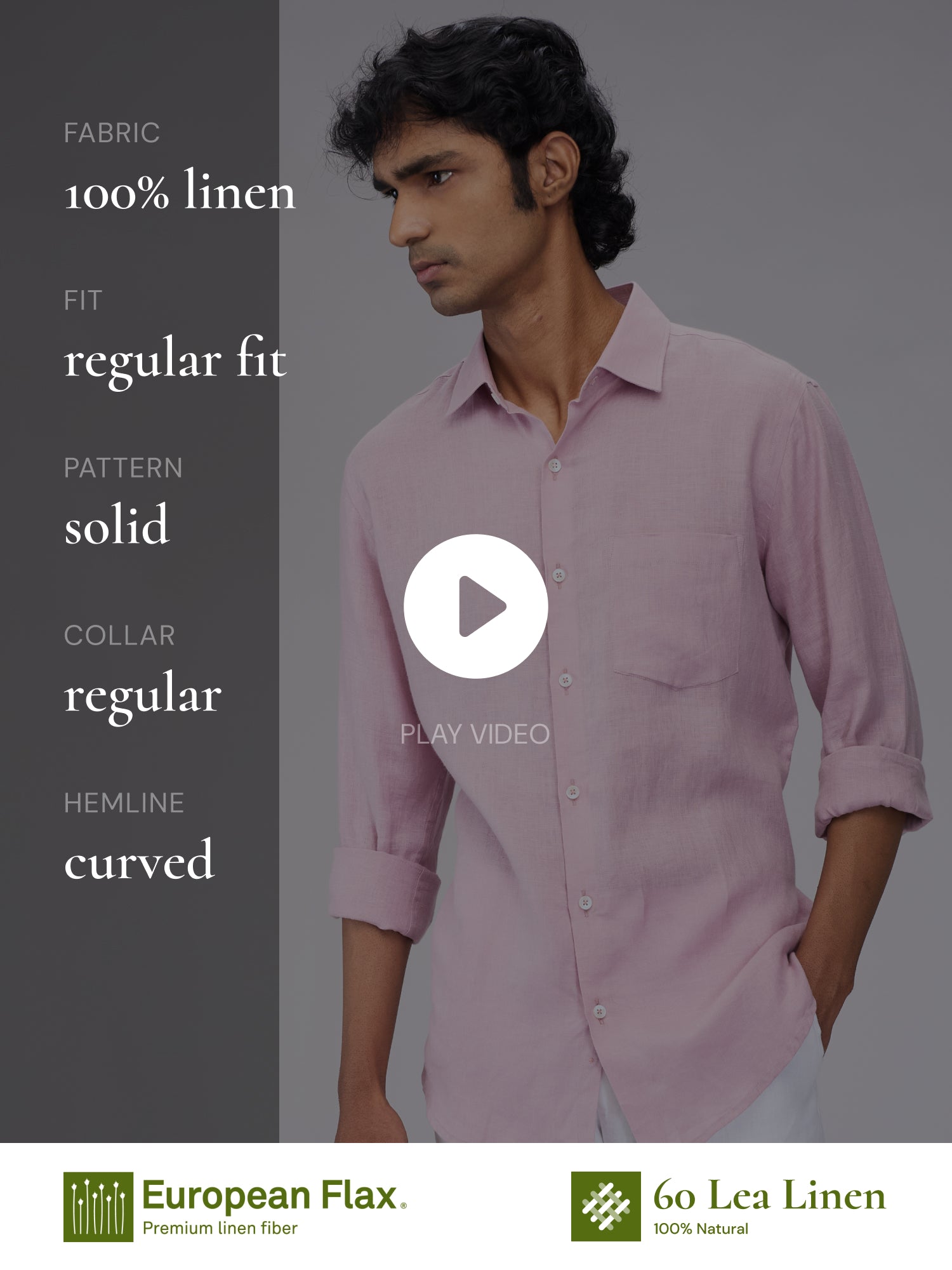 Lavender 100% Pure Linen Classic