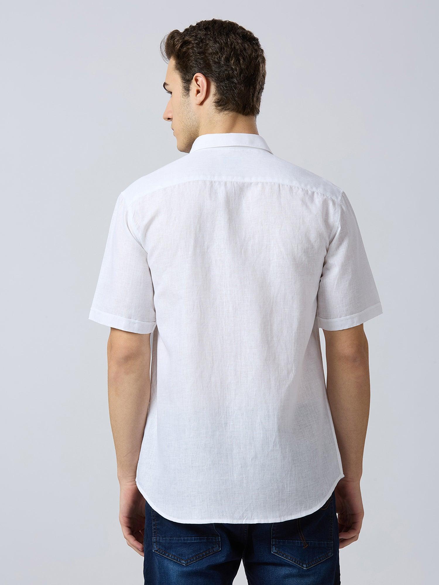 Royal Rose Pure Linen—Ivory - Bhrata