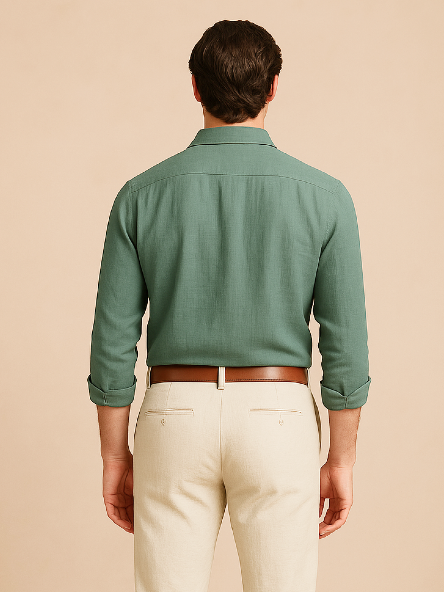 Sage Green 100% Pure Linen Shirt