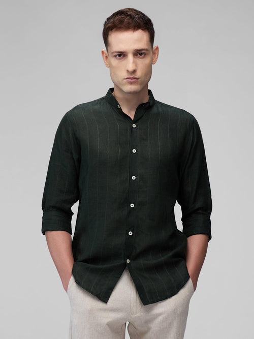 Verdant 100% Pure Linen Stripe - Bhrata