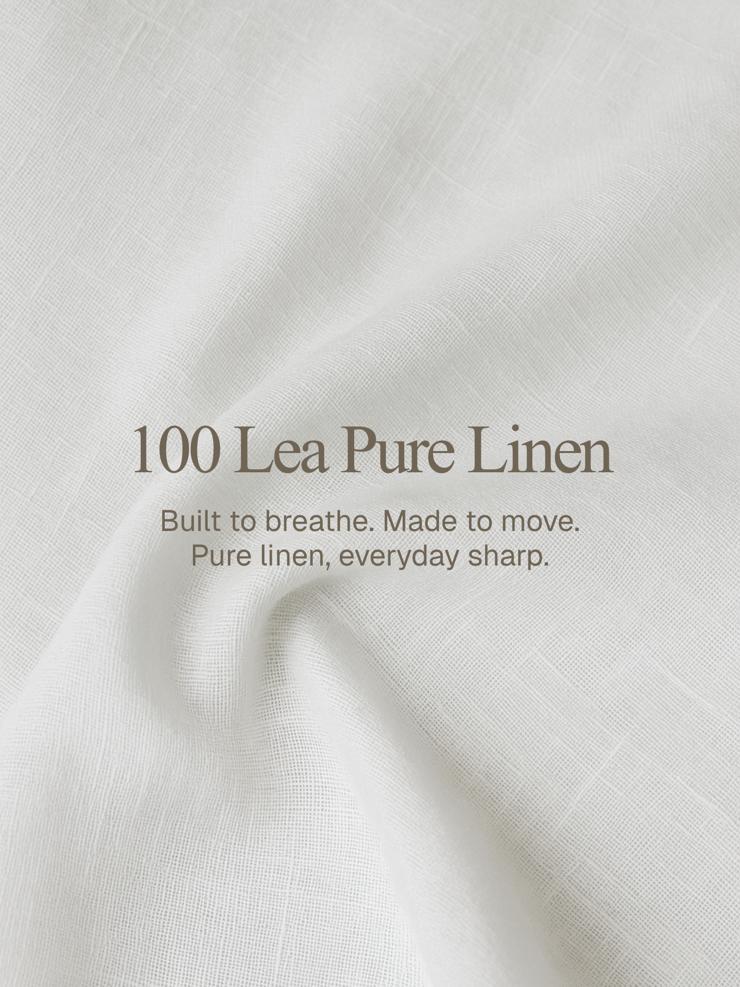 Epitome | 100 Lea Pure Linen Half Sleeve White Shirt [Custom Made]