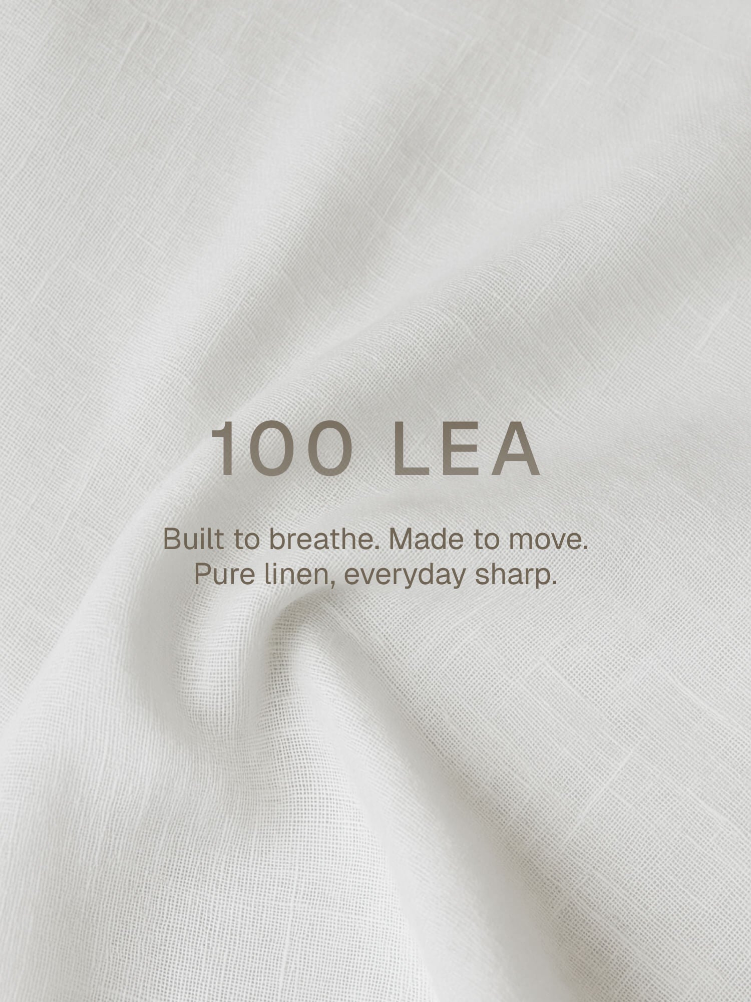 Epitome | 100 Lea Pure Linen Full Sleeve White Shirt [Custom Made]