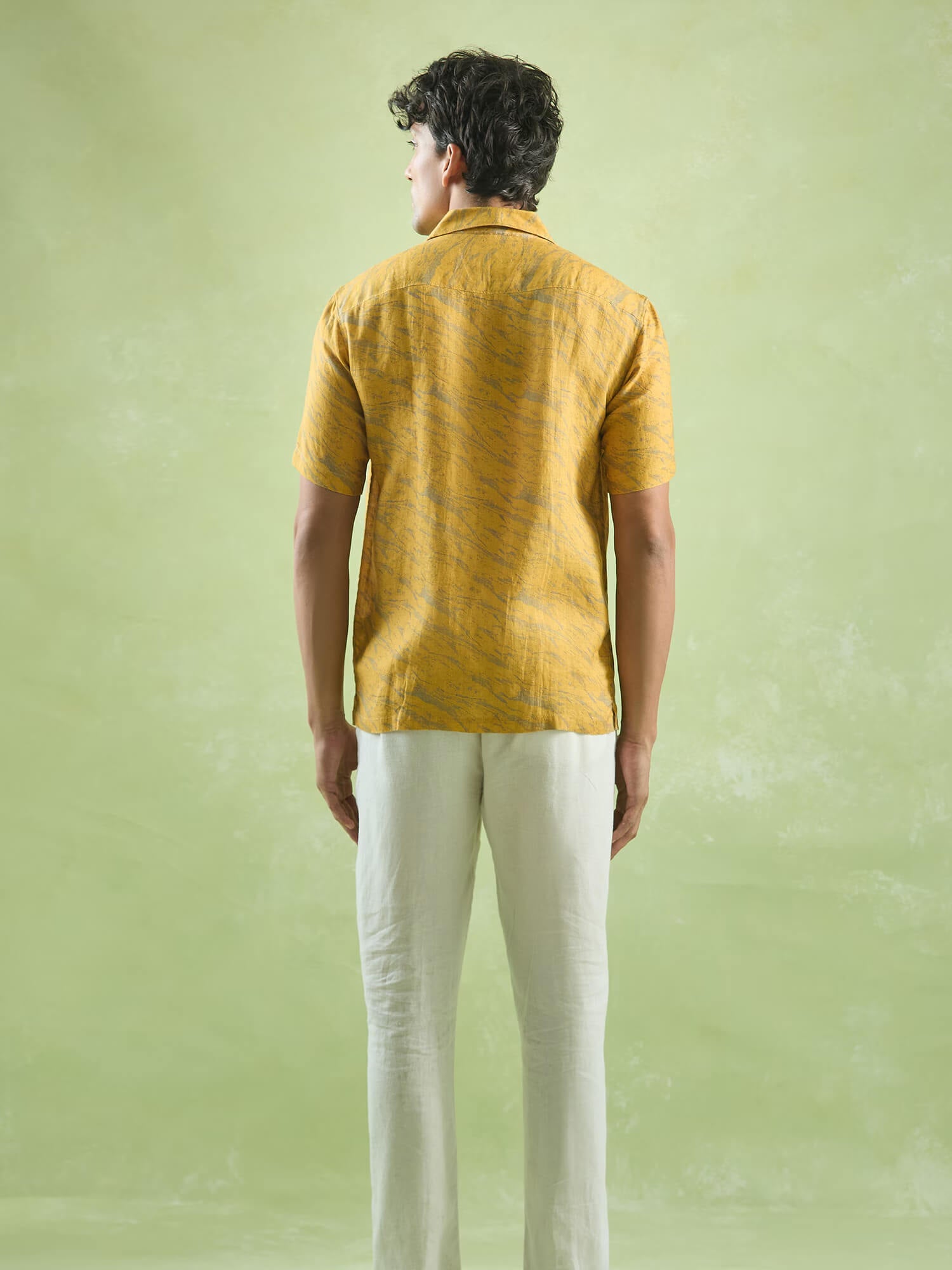 Golden Mirage 100% Pure Linen Cuban