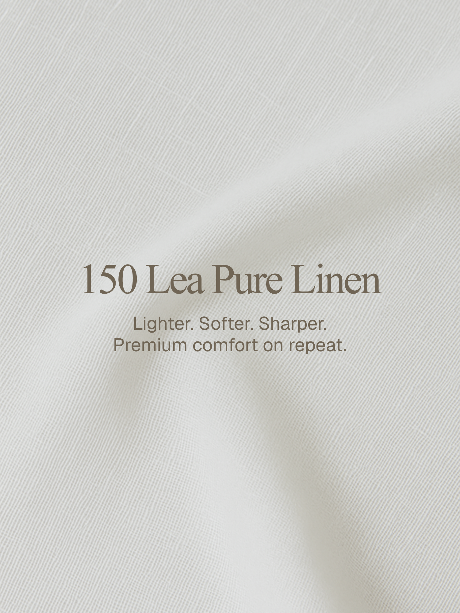 Epitome | 150 Lea Pure Linen Full Sleeve White Shirt [Custom Made]