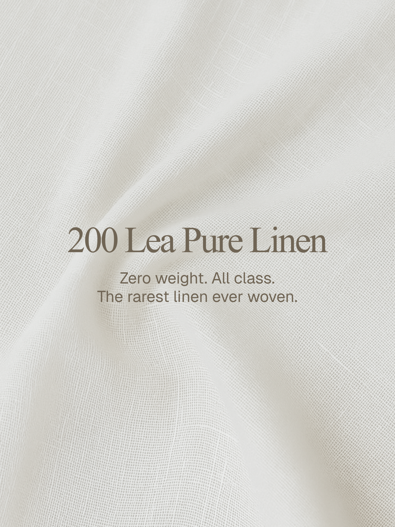 Epitome | 200 Lea Pure Linen Half Sleeve White Shirt [Custom Made]