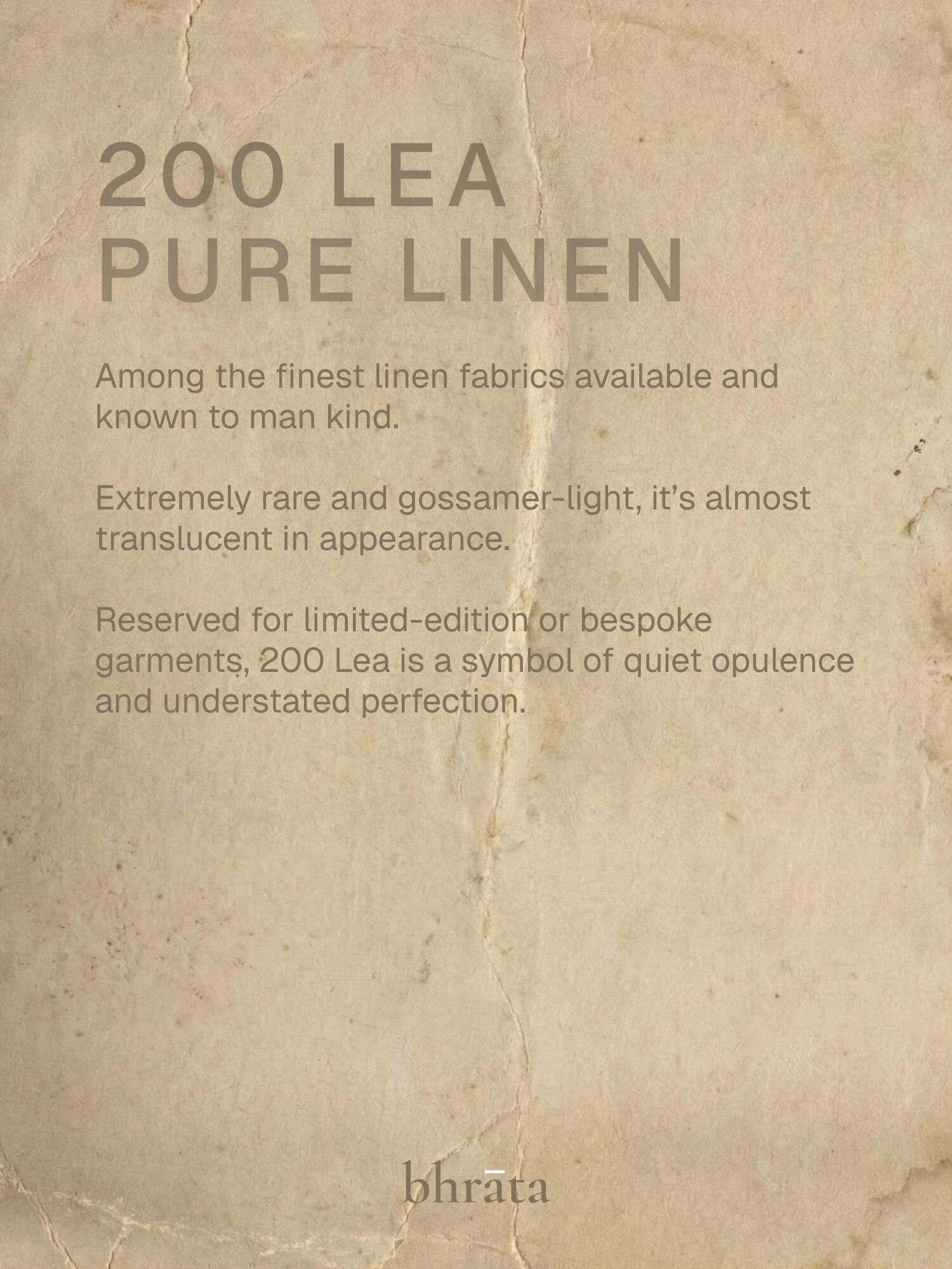 Epitome | 200 Lea Pure Linen Full Sleeve White Shirt [Custom Made]