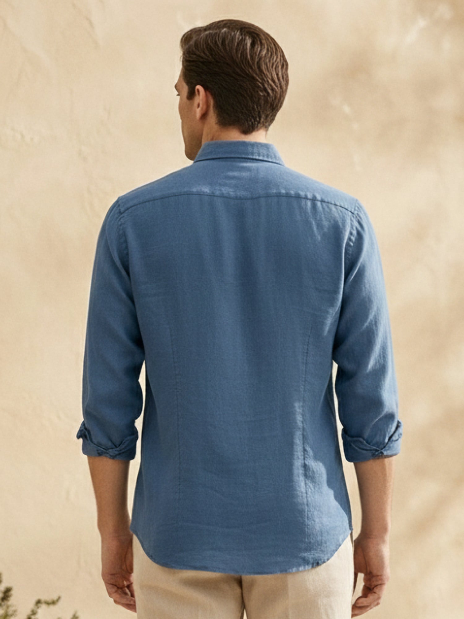 Dusty Blue 100% Pure Linen Shirt