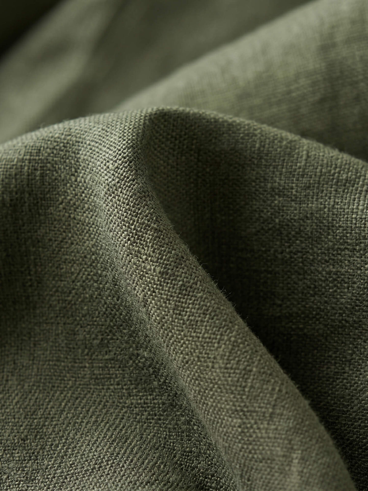 Deep Olive 100% Pure Linen Everyday Pants