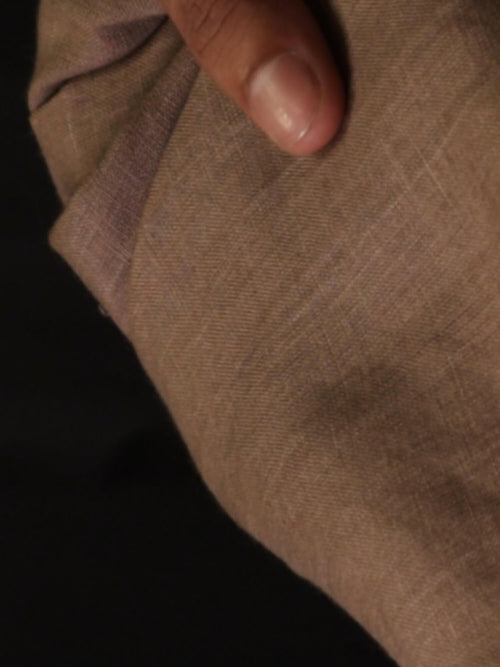 Earth Brown Polo 100% Pure Linen