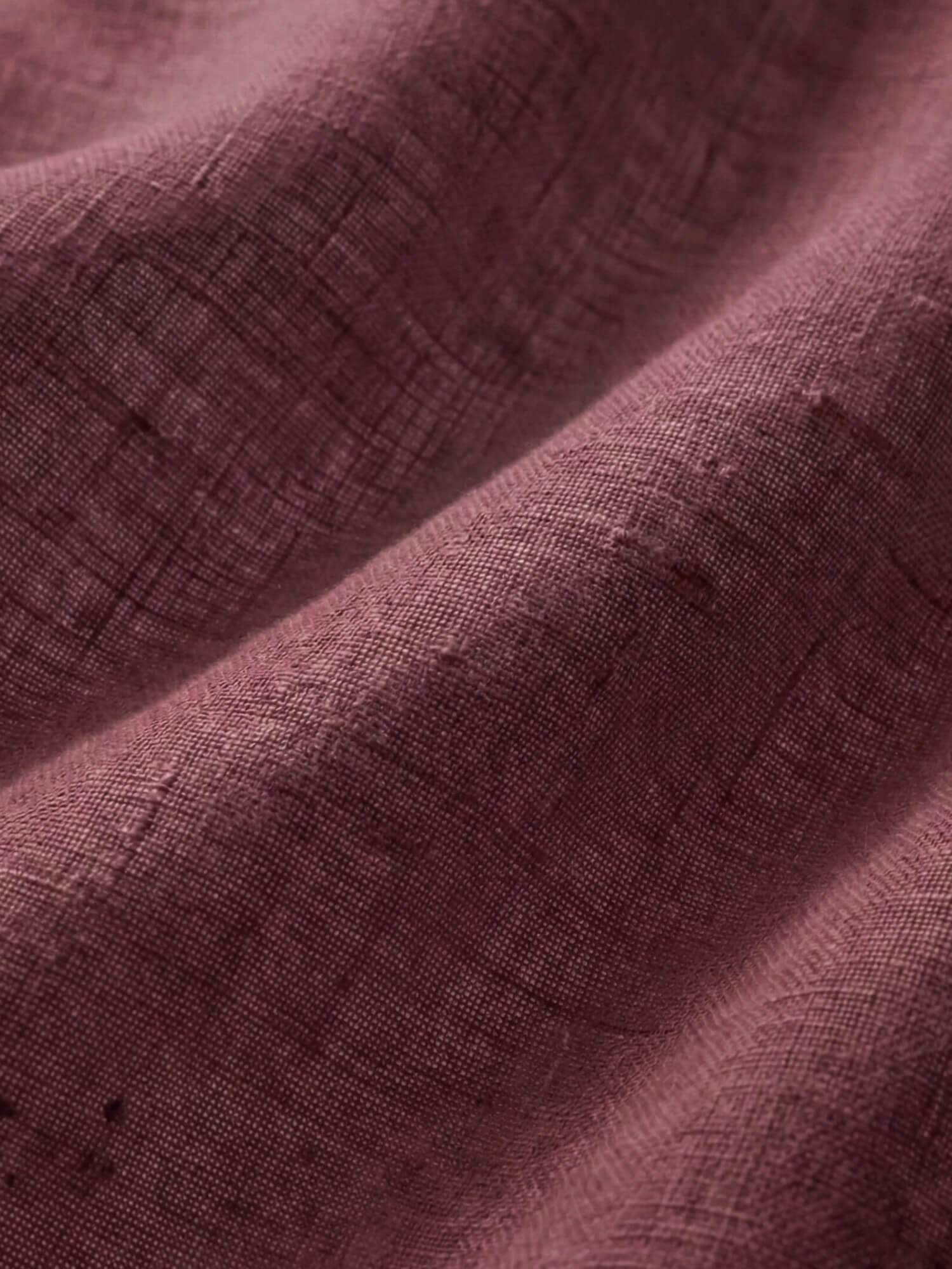 Vintage Plum 100% Pure Linen Classic Short Kurta