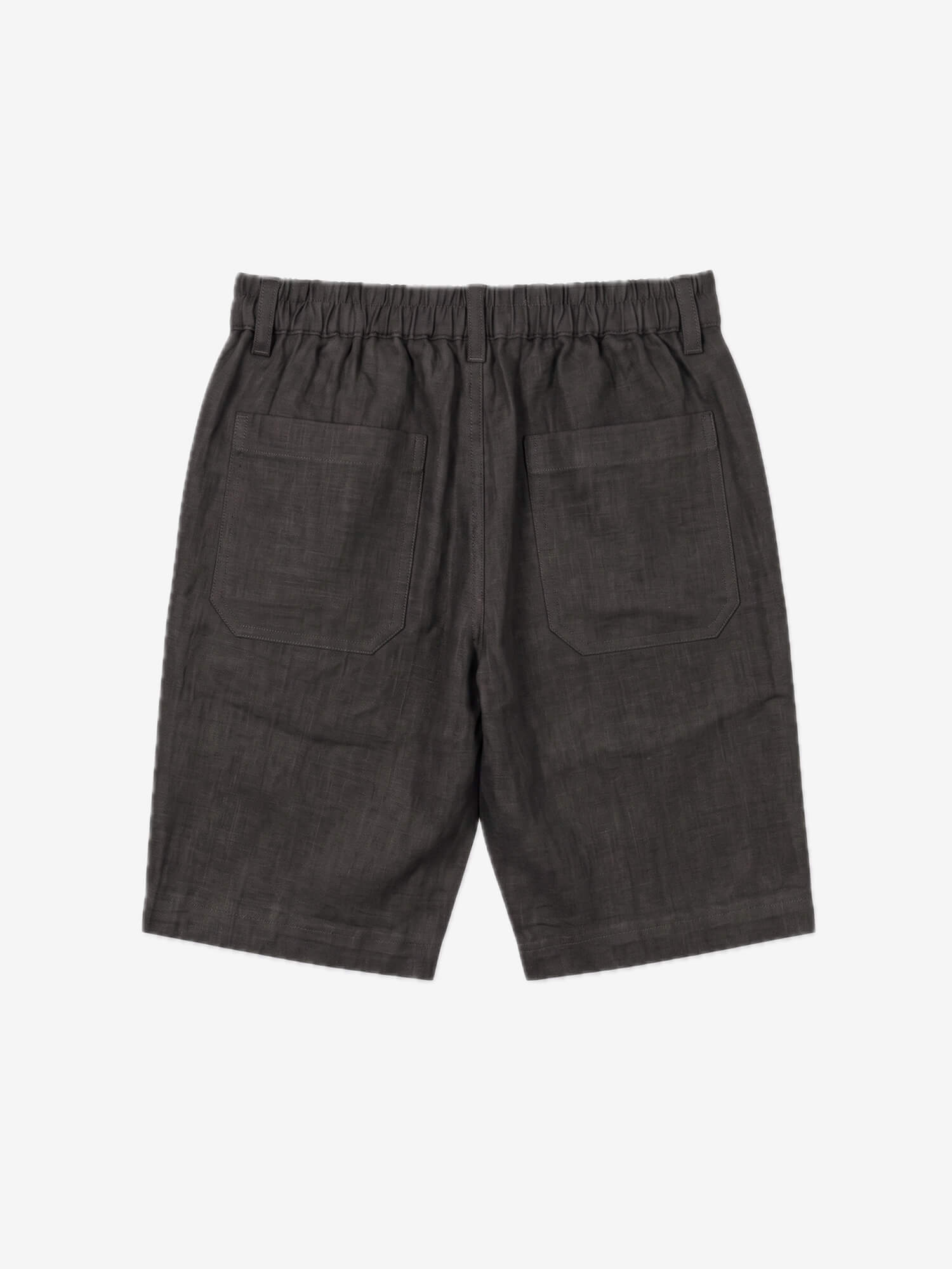 Charcoal Gray 100% Pure Linen Everyday Shorts