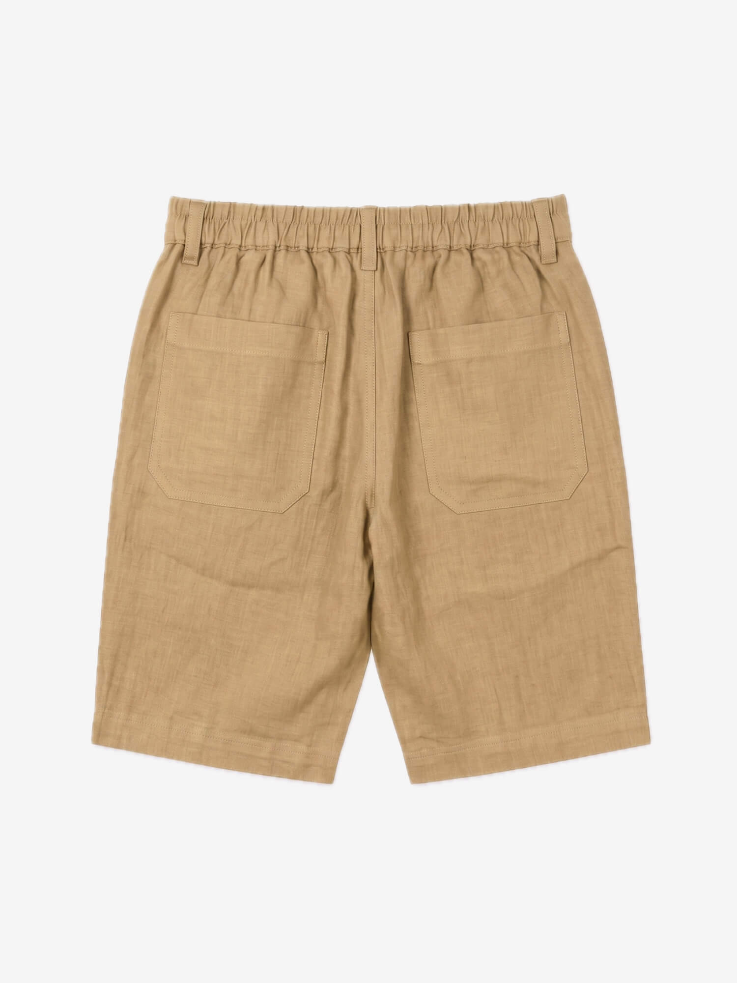 Khaki 100% Pure Linen Everyday Shorts