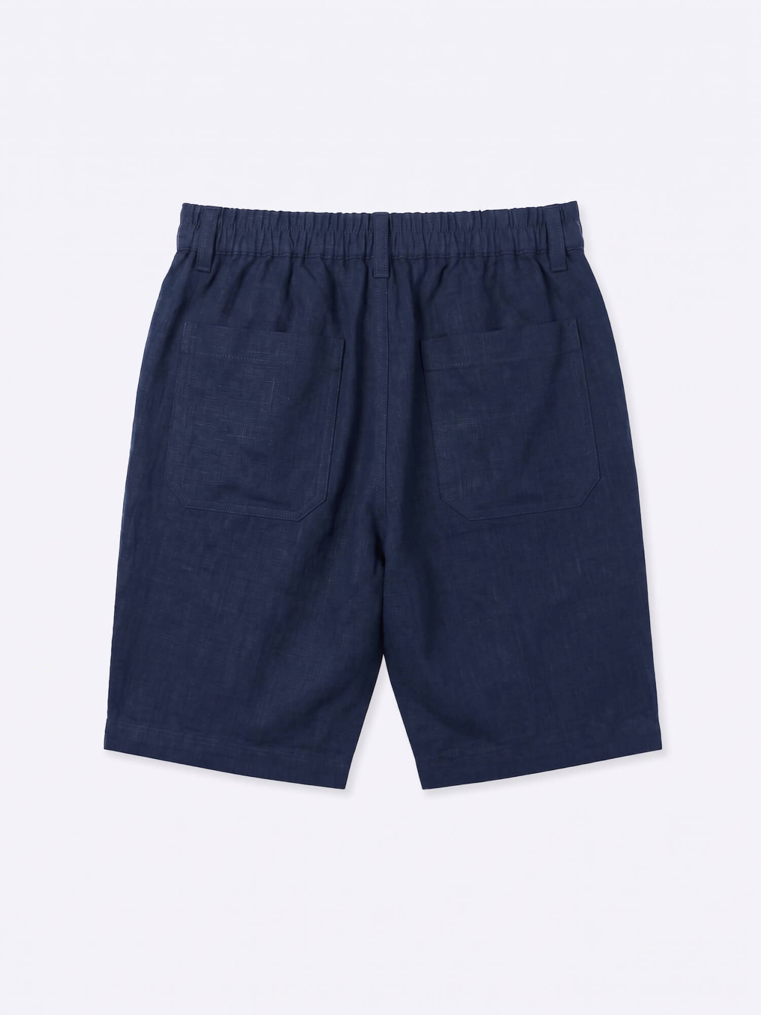 Navy 100% Pure Linen Everyday Shorts