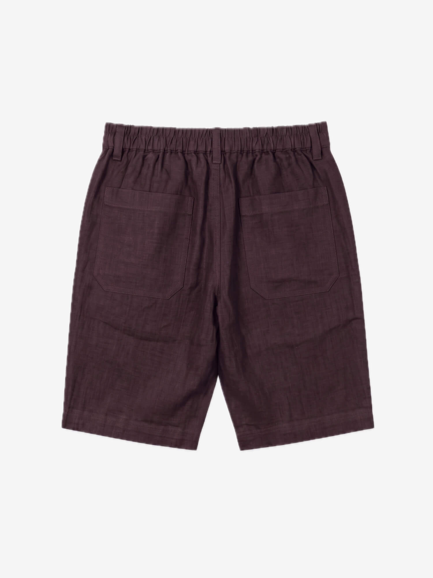 Deep Plum 100% Pure Linen Everyday Shorts