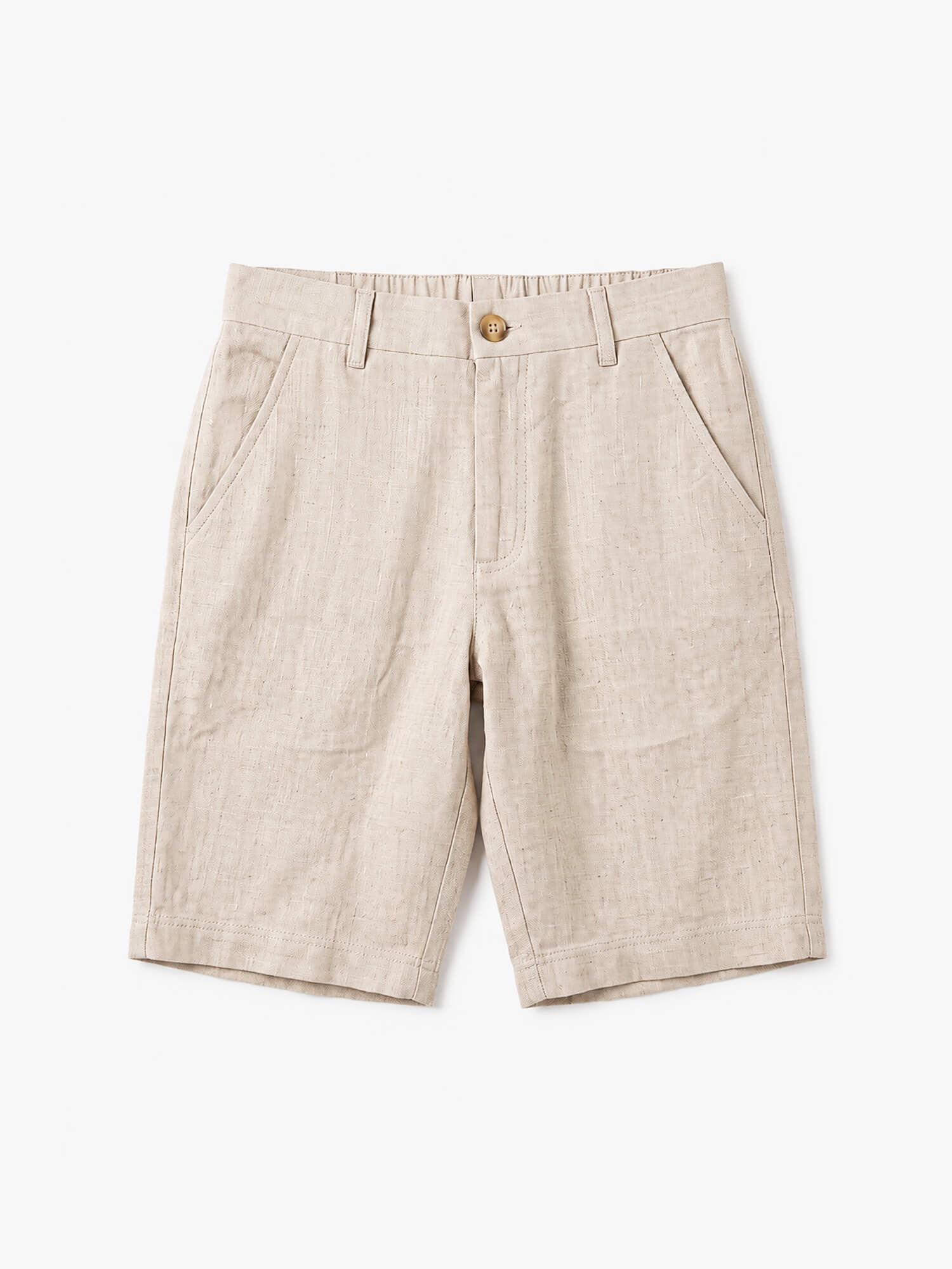 Natural Sand 100% Pure Linen Everyday Shorts