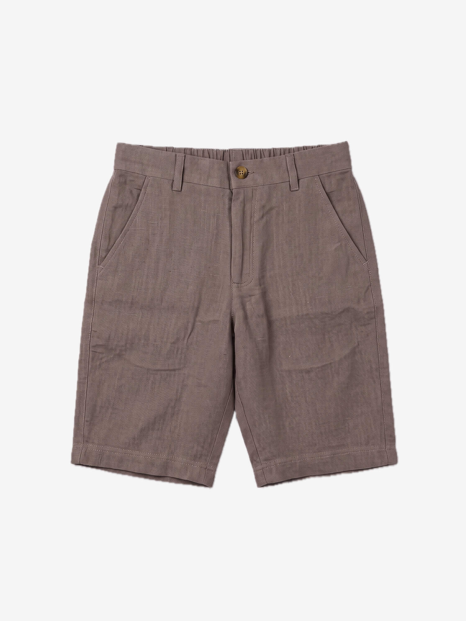 Dusty Taupe 100% Pure Linen Everyday Shorts