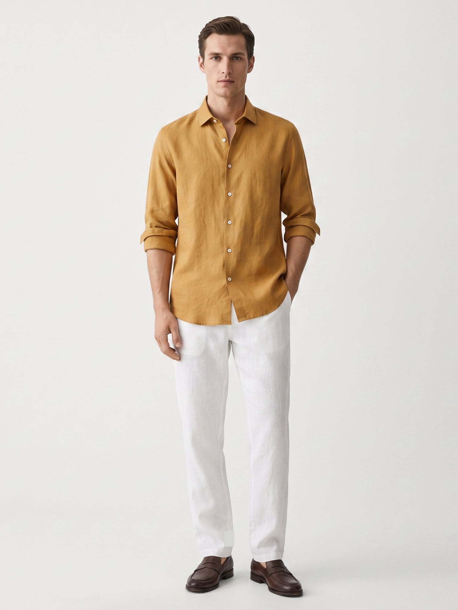 Raw Mango 100% Pure Linen Shirt