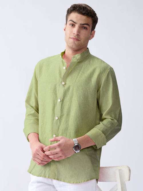 Green Mandarin 100% Pure Linen