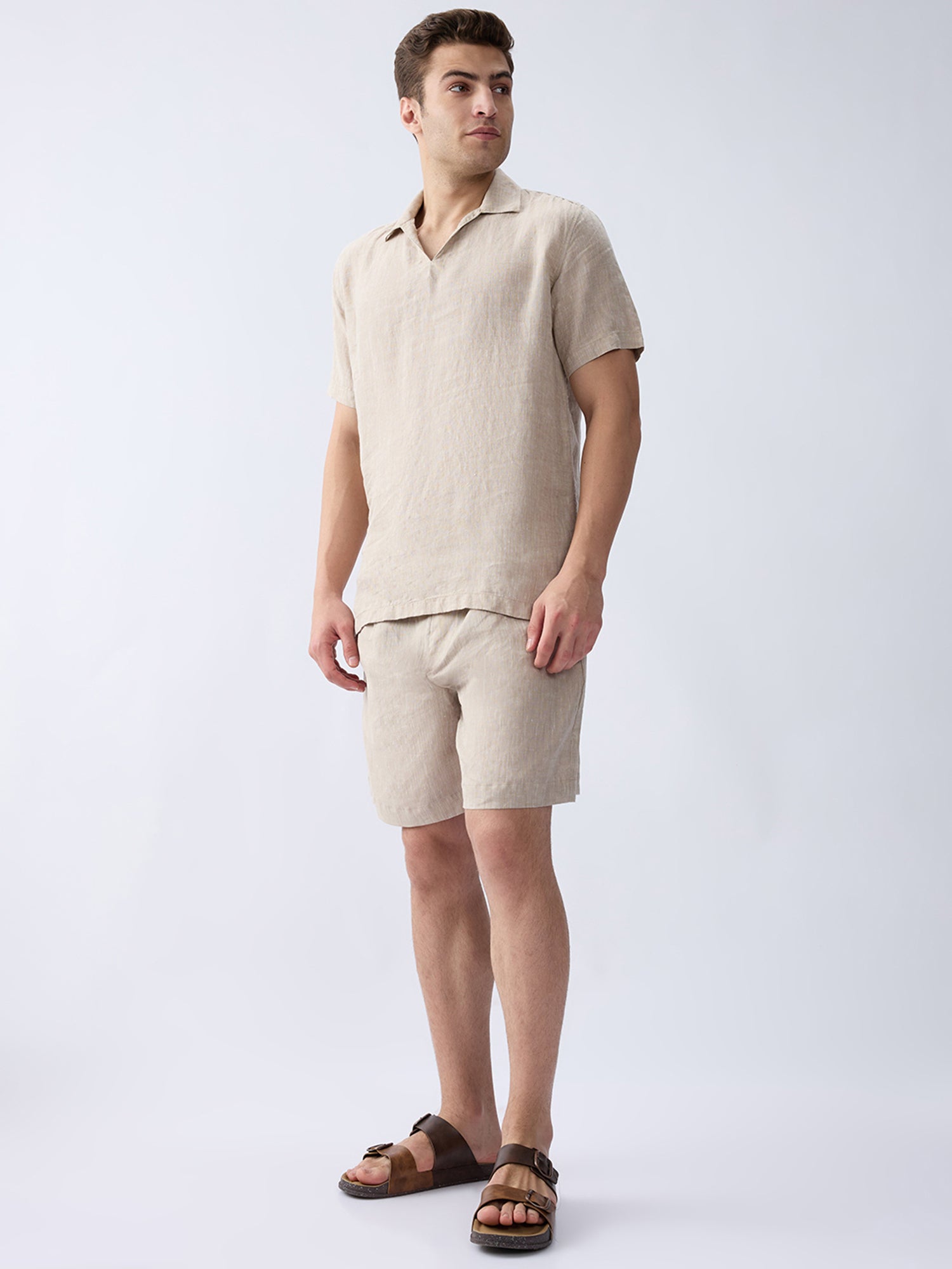 Origin | Beige Polo 100% Pure Linen