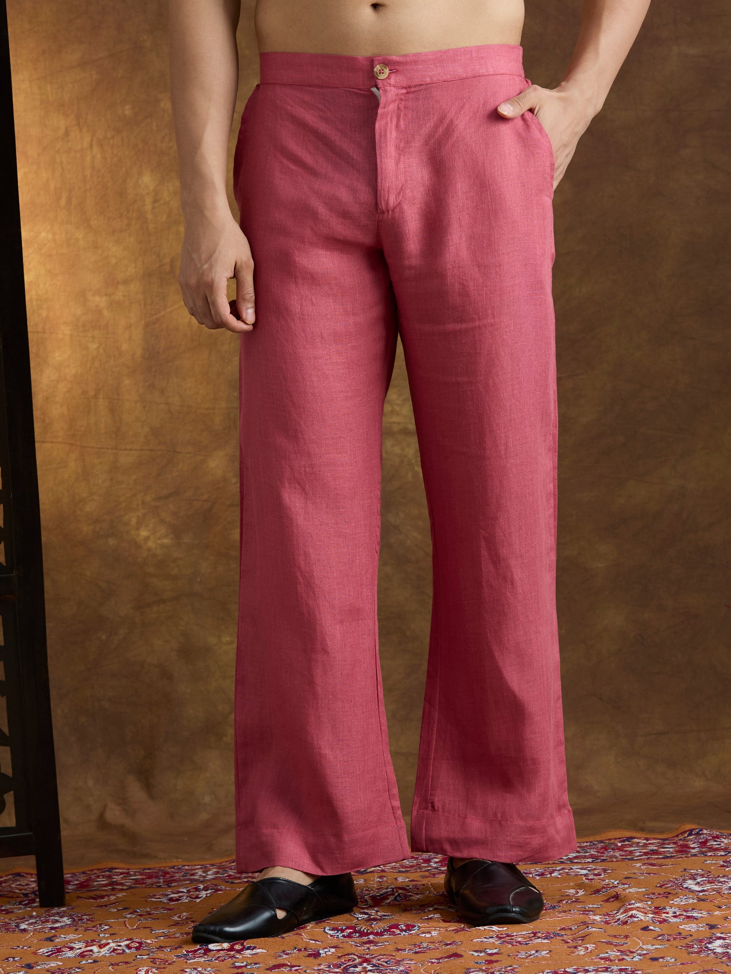 Arka | 100% Pure Linen Red Kurta Set