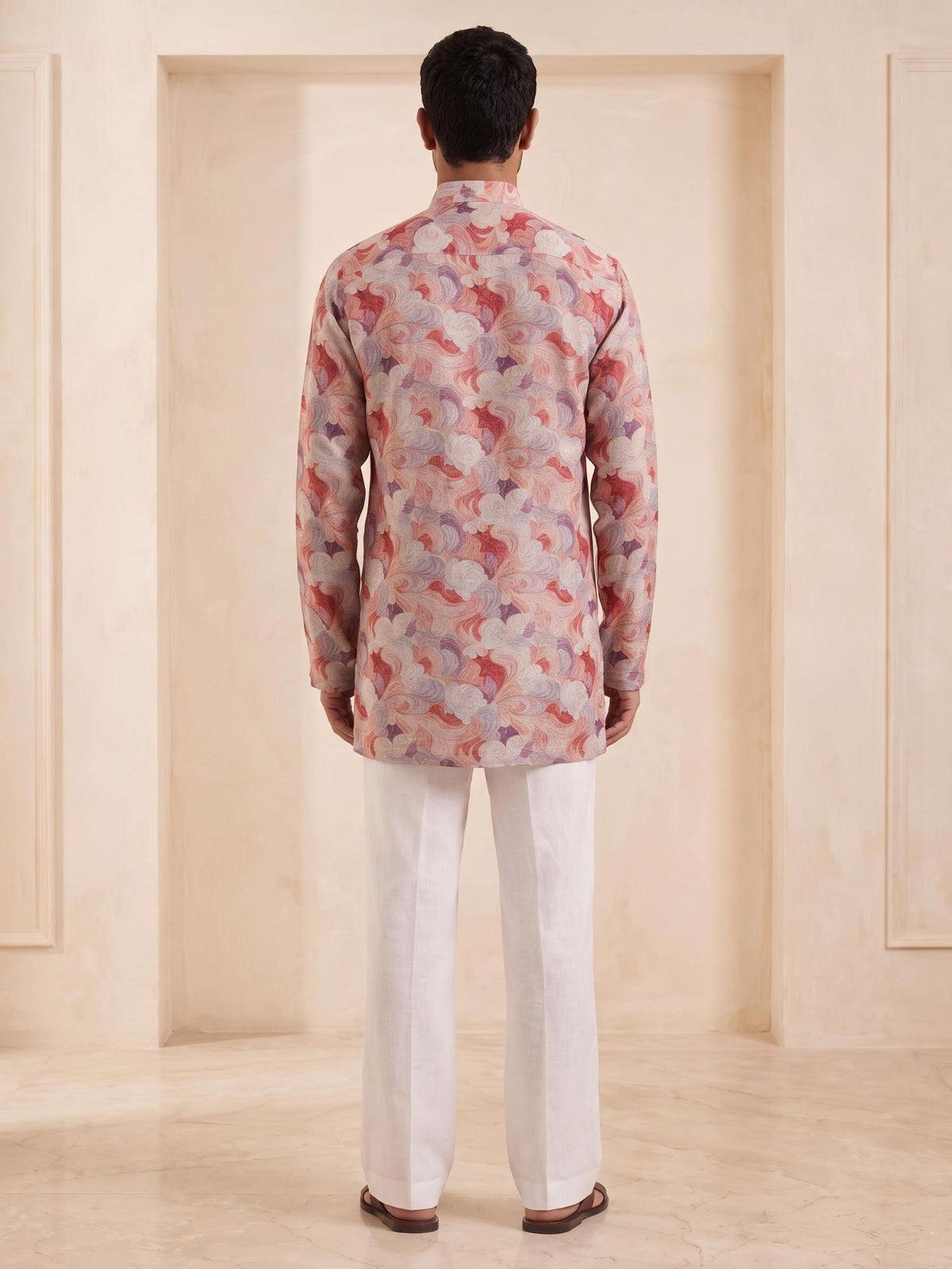 Rose Clay | 100% Pure Linen Mid-Length Kurta