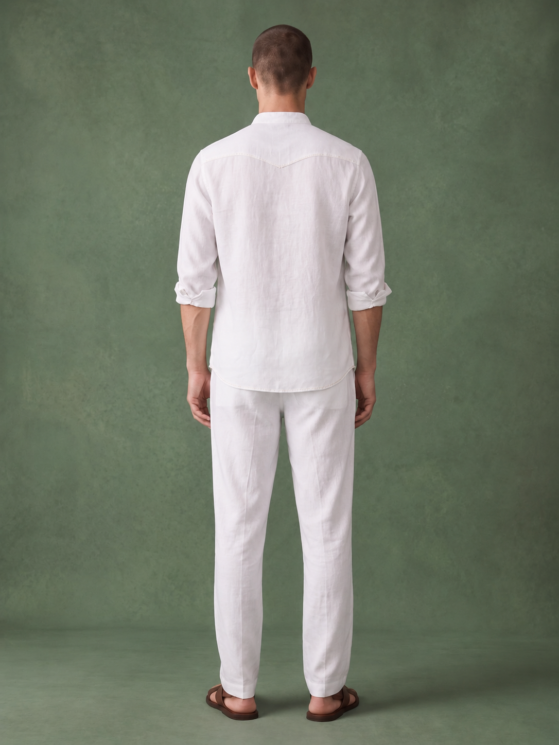 Signature Stitch | White 100% Pure Linen