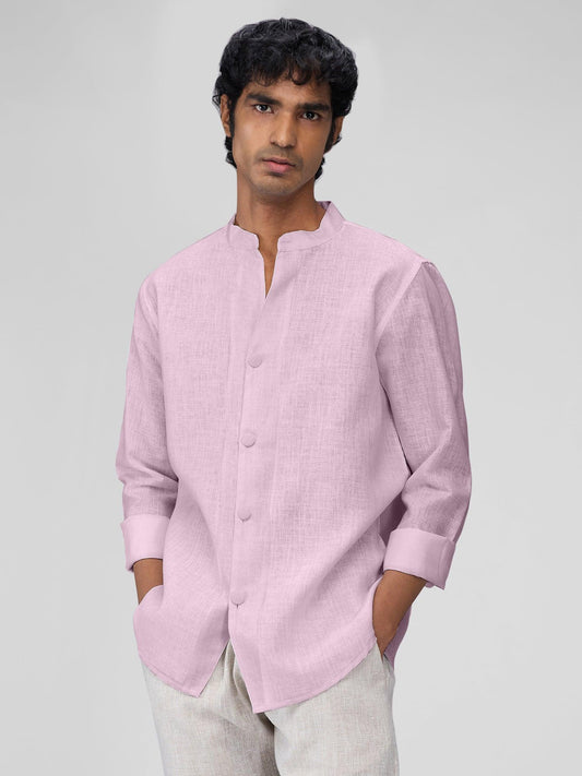Airavat Mandarin | Lavender 100% Pure Linen - Bhrata