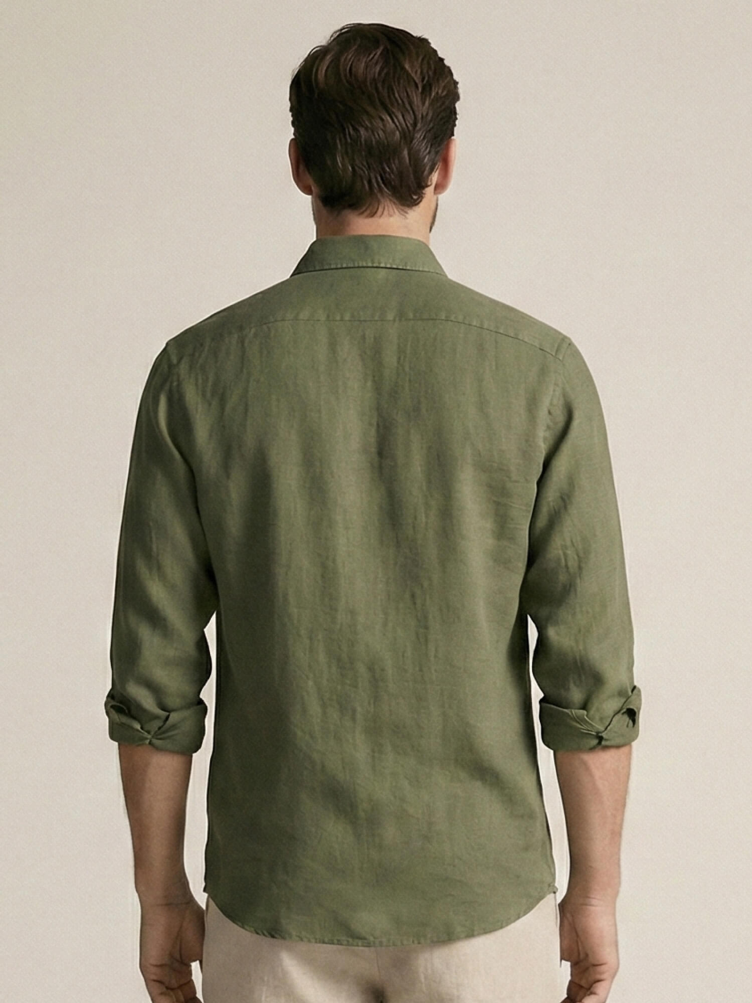 Forest Green 100% Pure Linen Classic