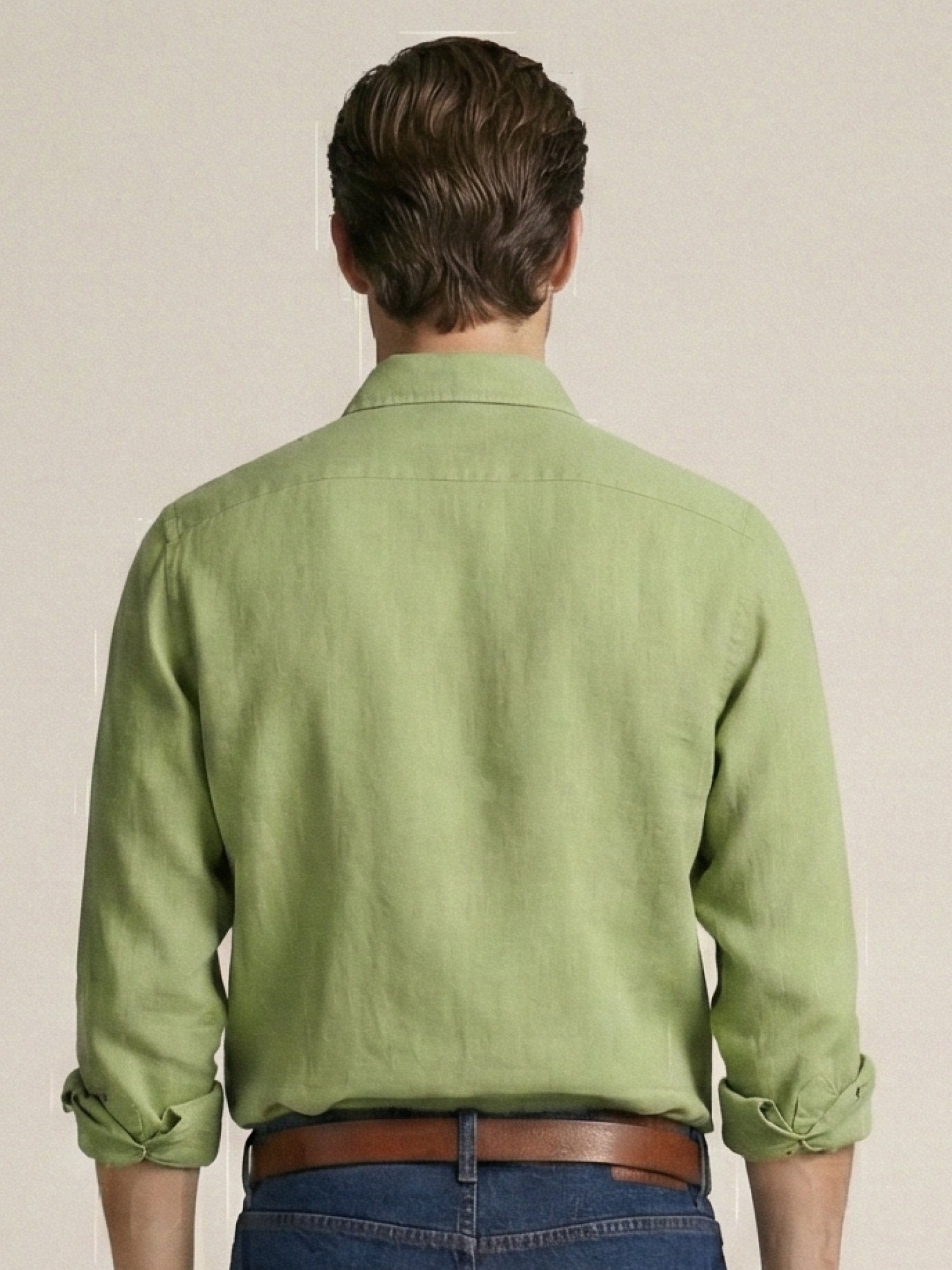 Green 100% Pure Linen Classic