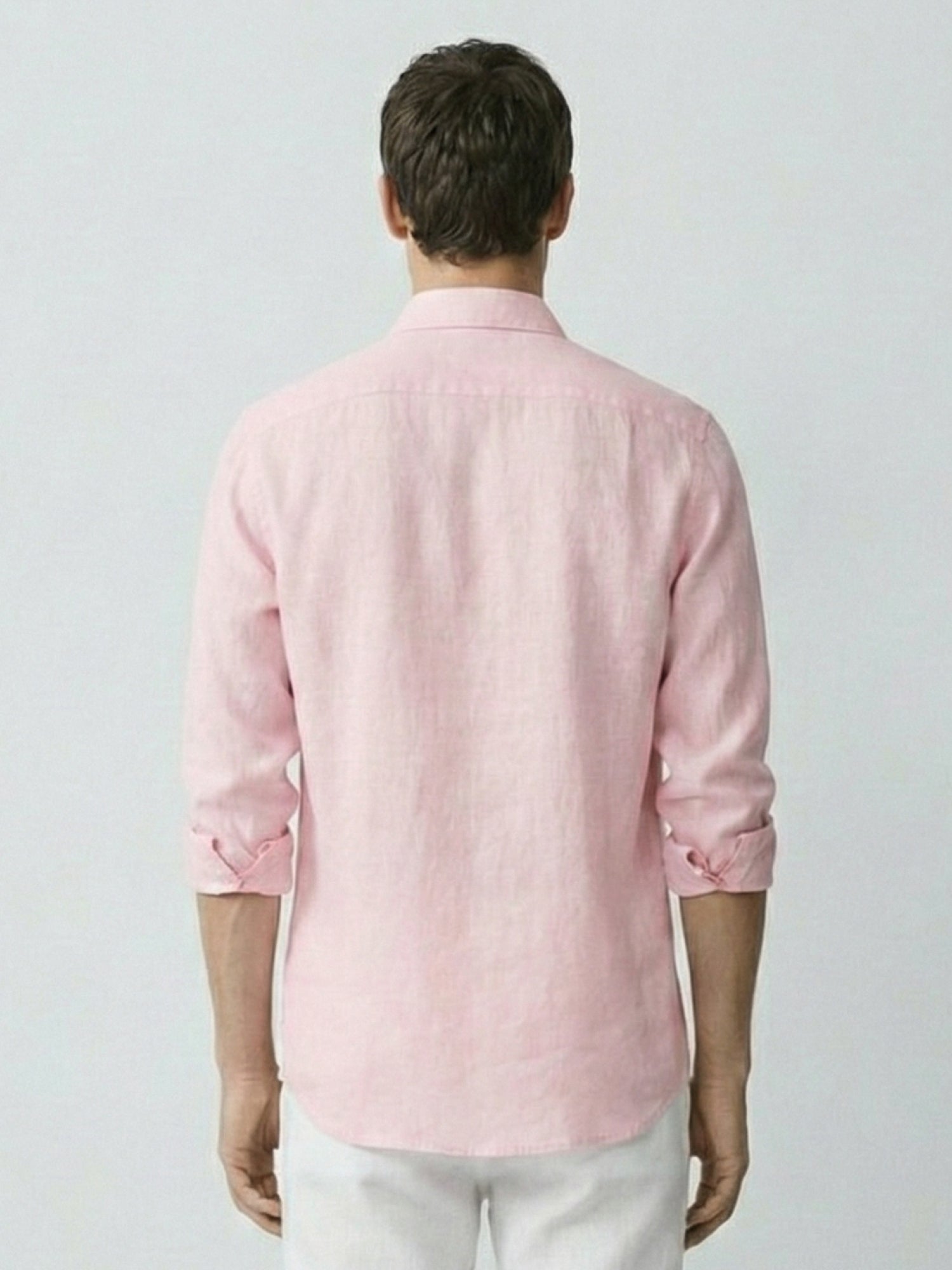 Blush Pink 100% Pure Linen Shirt