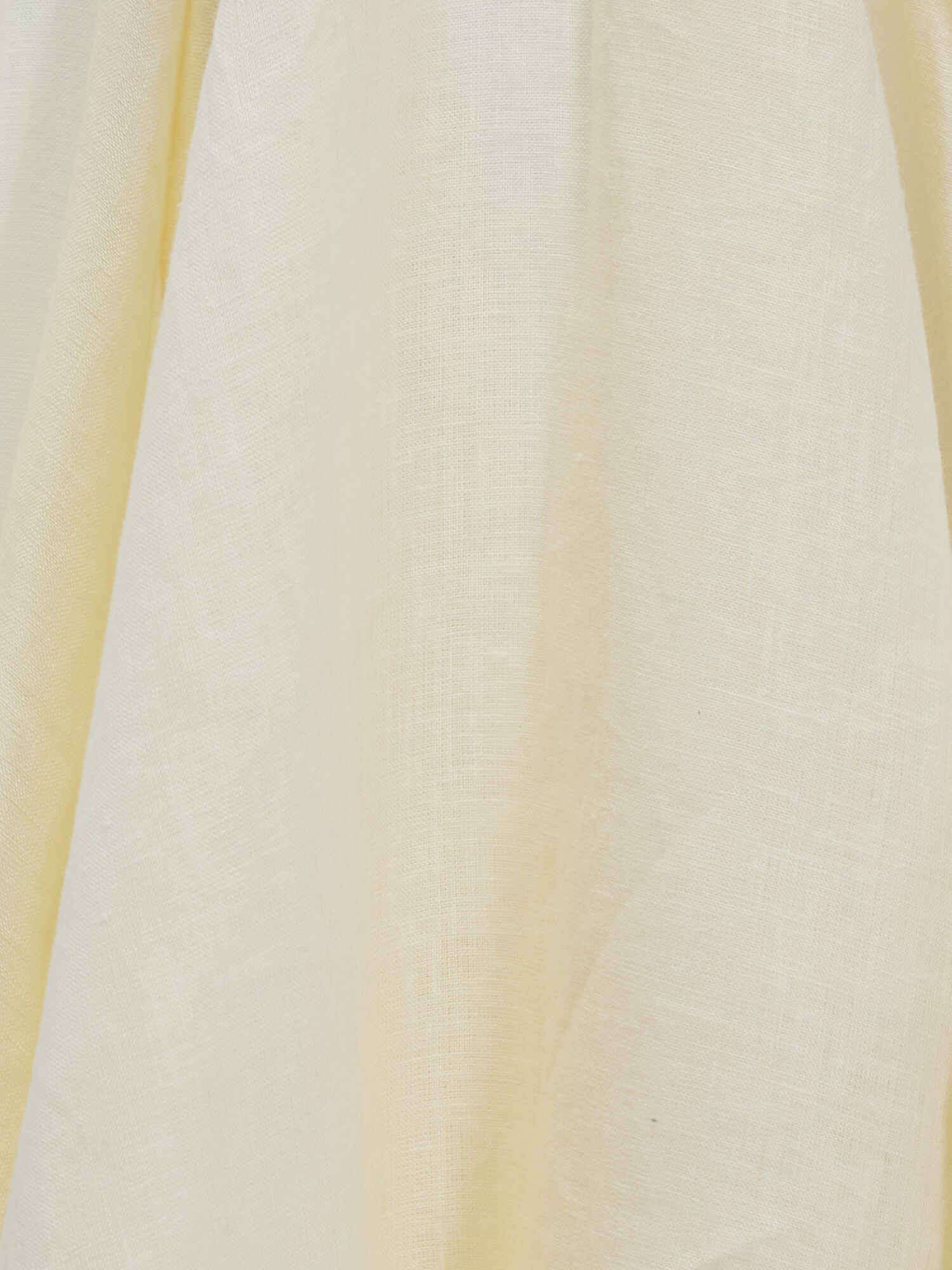 Cream Yellow 100% Pure Linen Classic