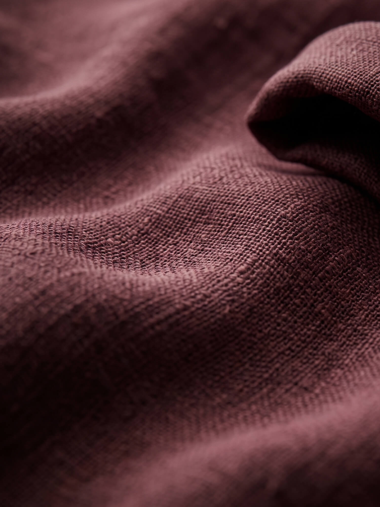 Mulberry Maroon 100% Pure Linen Shirt