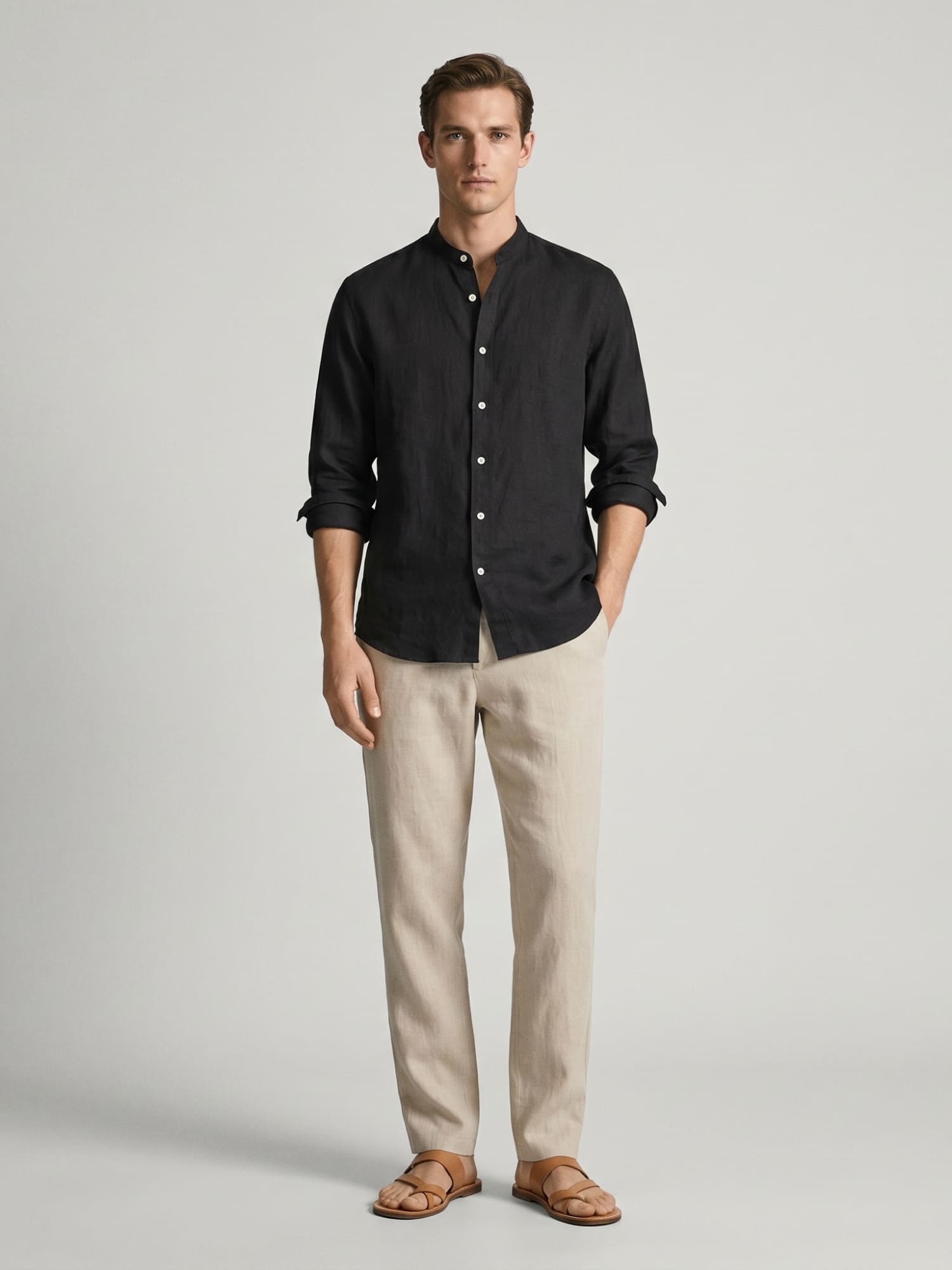 Black Mandarin 100% Pure Linen