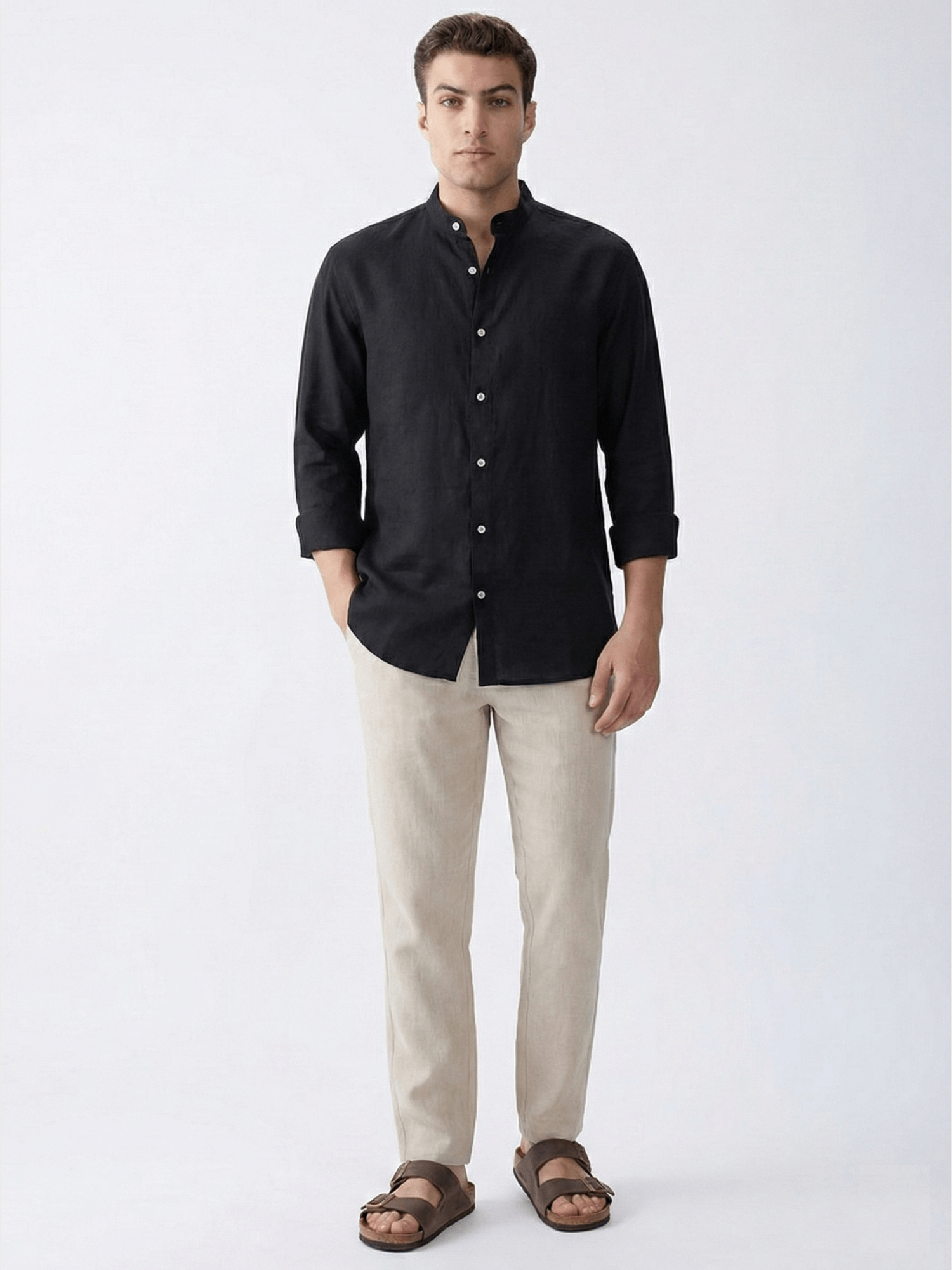 Black Mandarin 100% Pure Linen