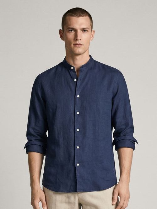 Navy Mandarin 100% Pure Linen
