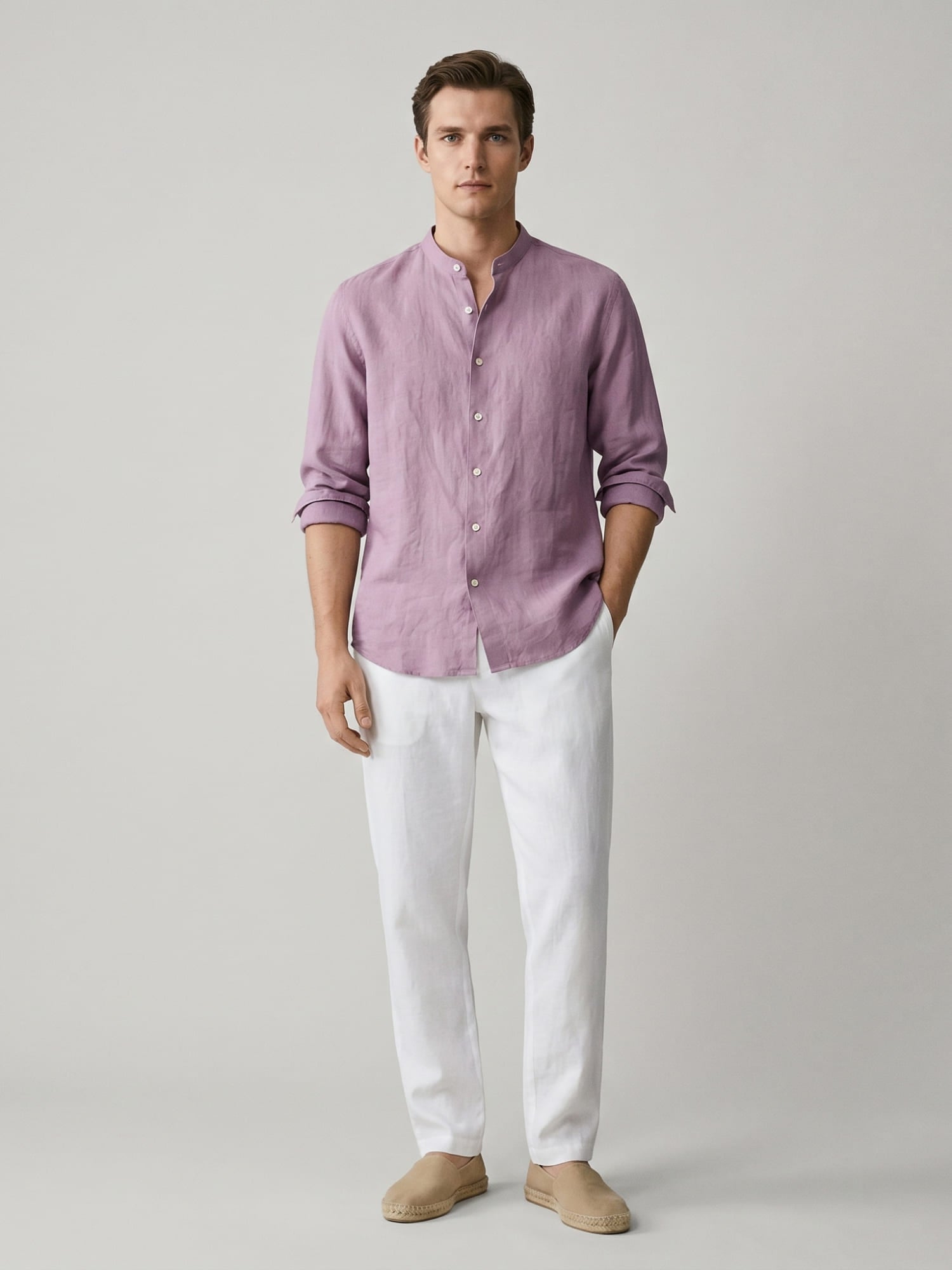 Lavender Mandarin 100% Pure Linen