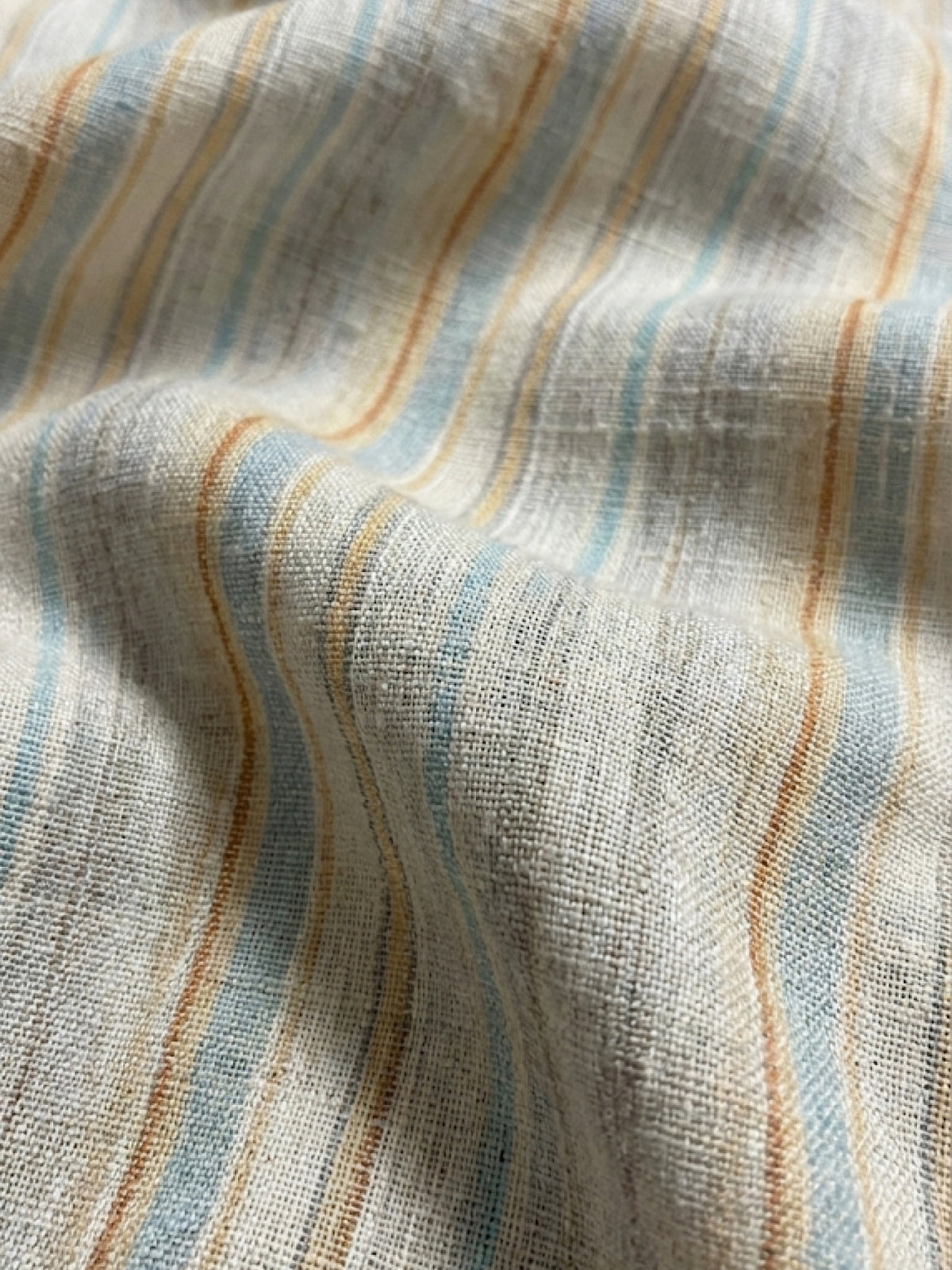 Tuscan Dawn 100% Pure Linen Stripes