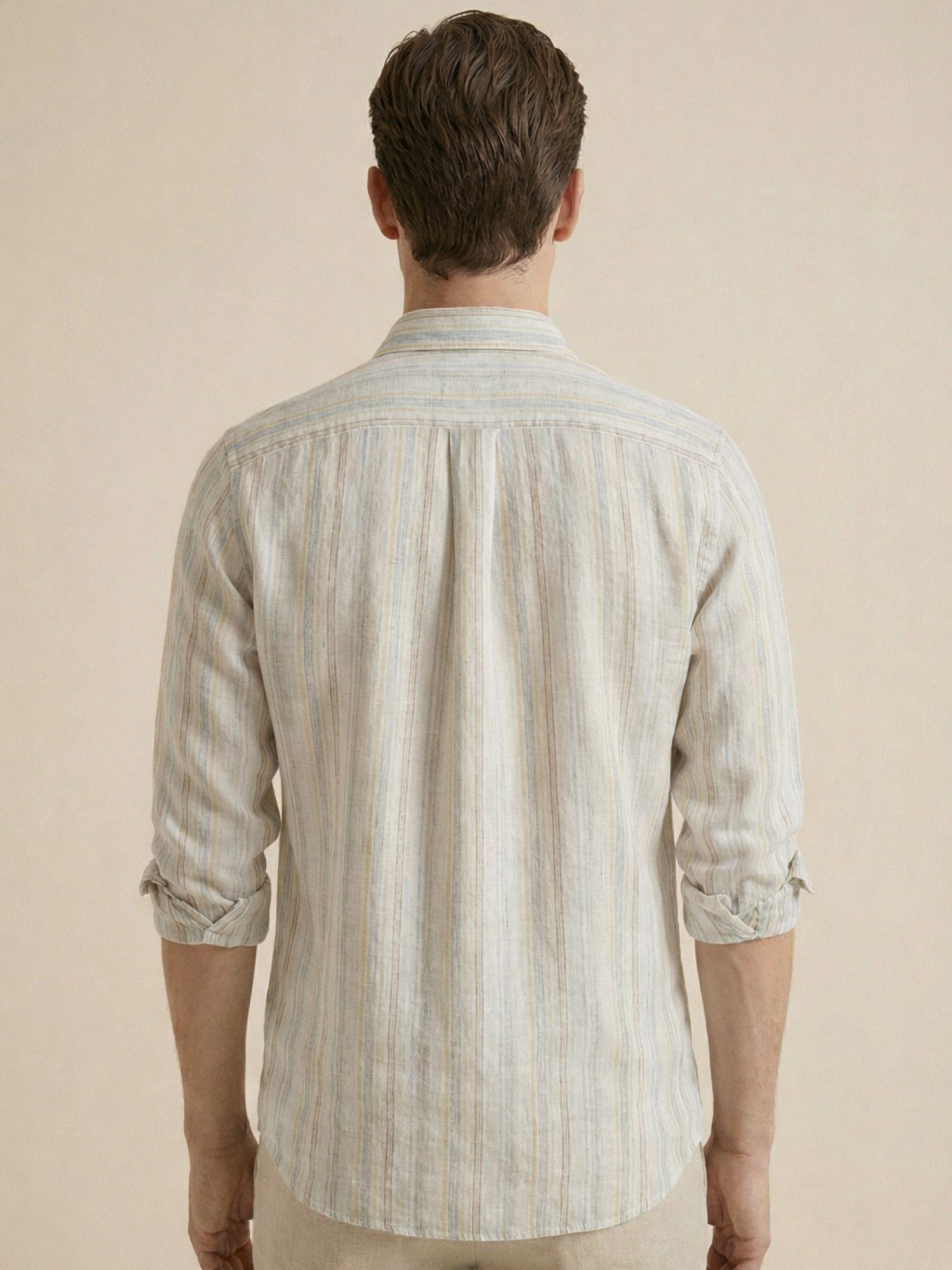 Tuscan Dawn 100% Pure Linen Stripes